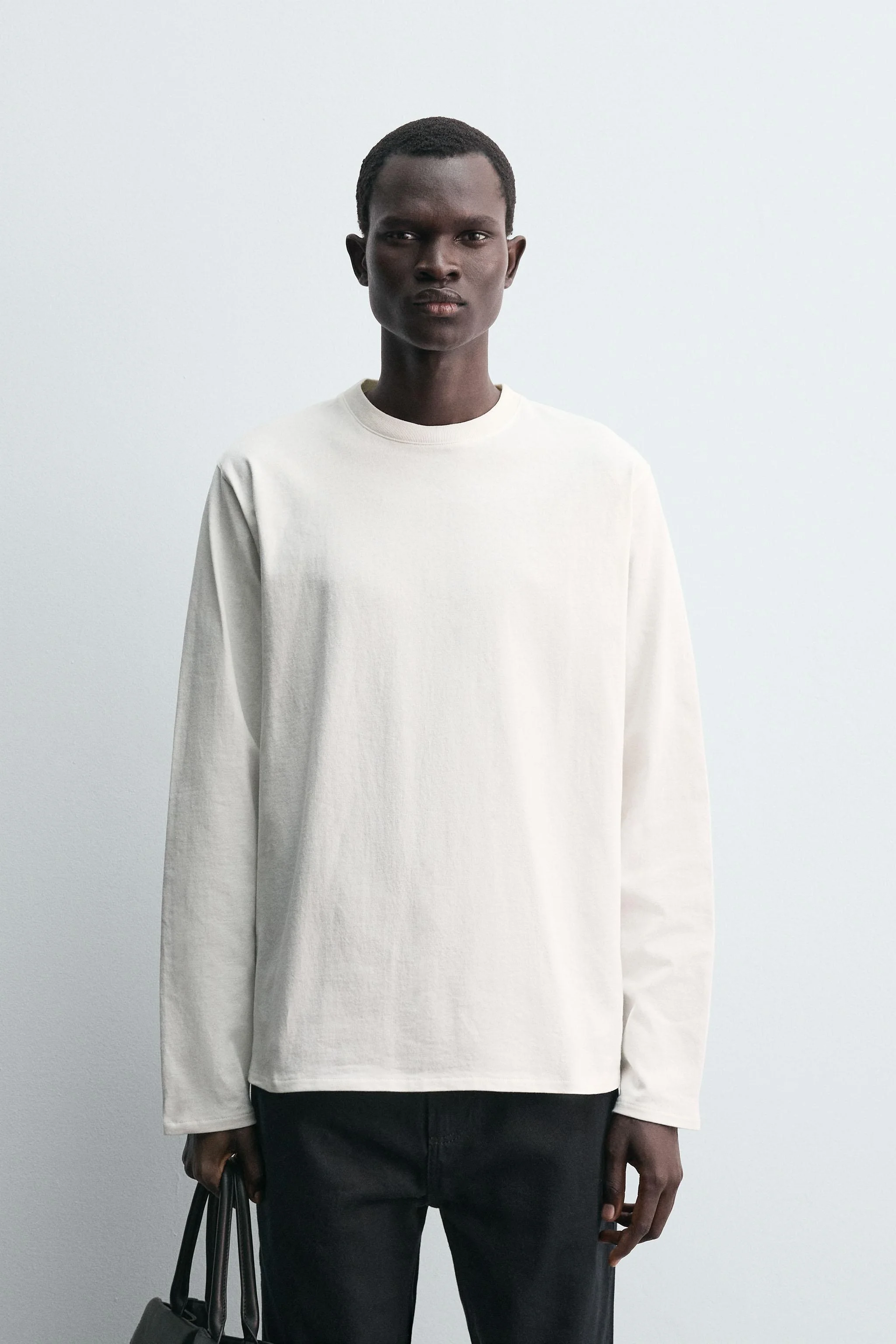 تی شرت آستین بلند با درز