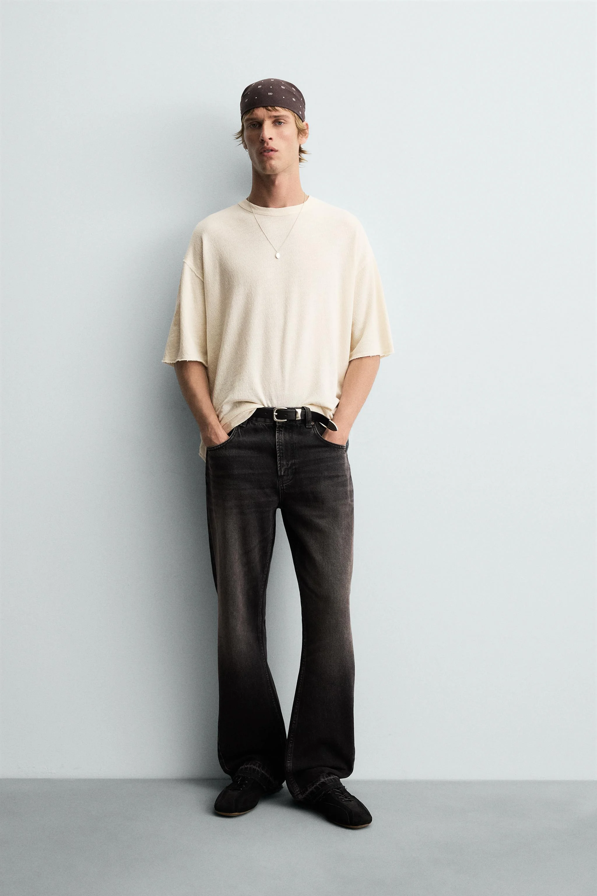 تی شرت بافتنی طرح دار