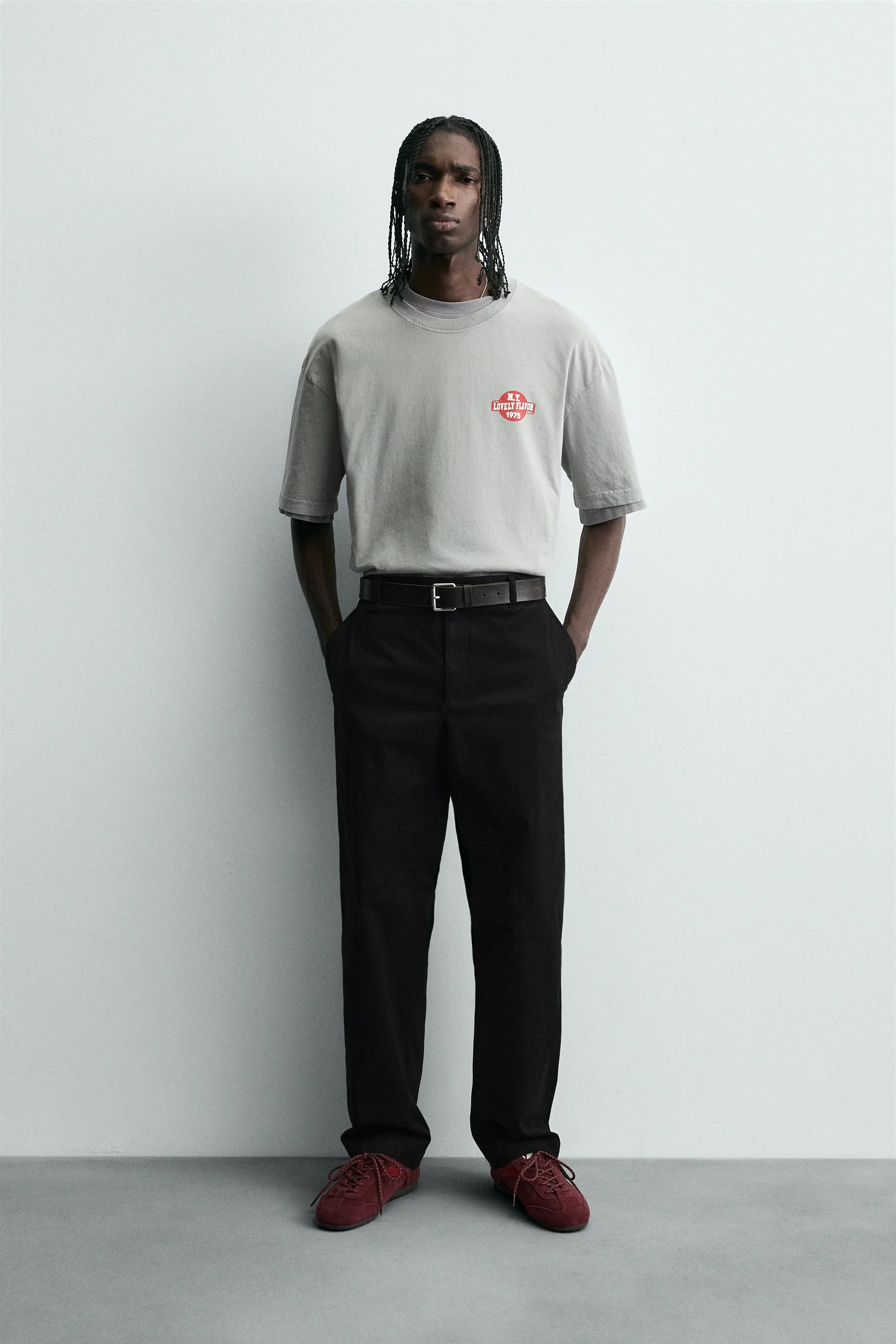 تی‌شرت شسته شده با چاپ متضاد