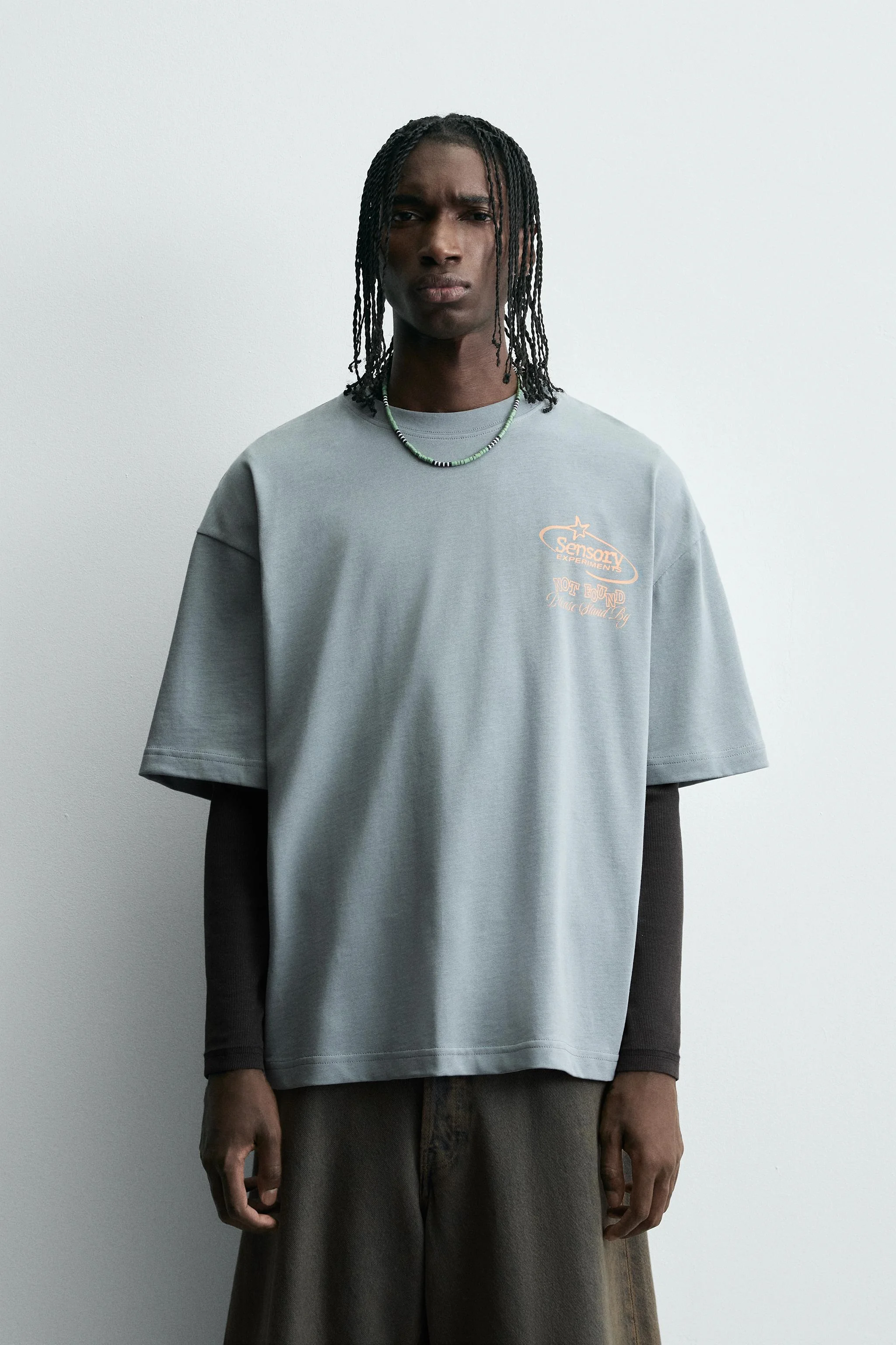 تی شرت طرح دار شسته شده