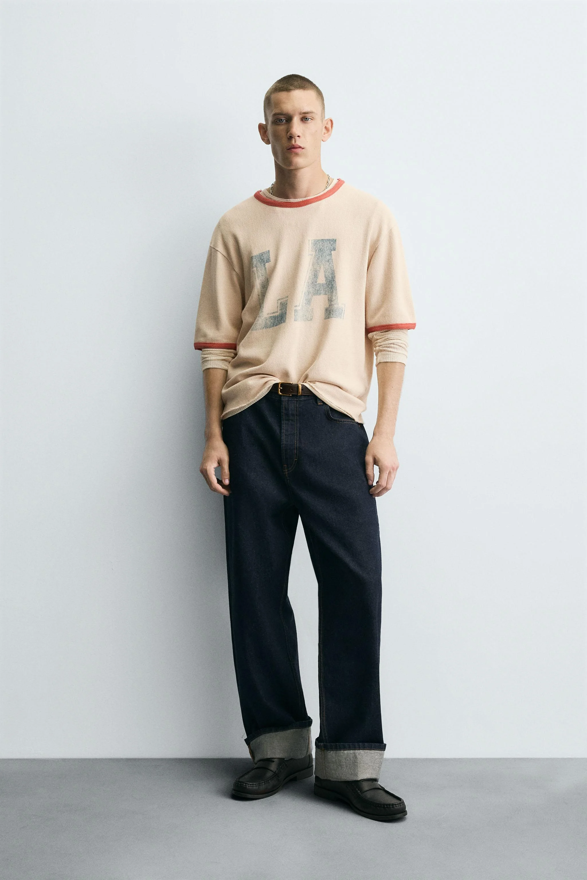 تی شرت بافتنی طرح دار