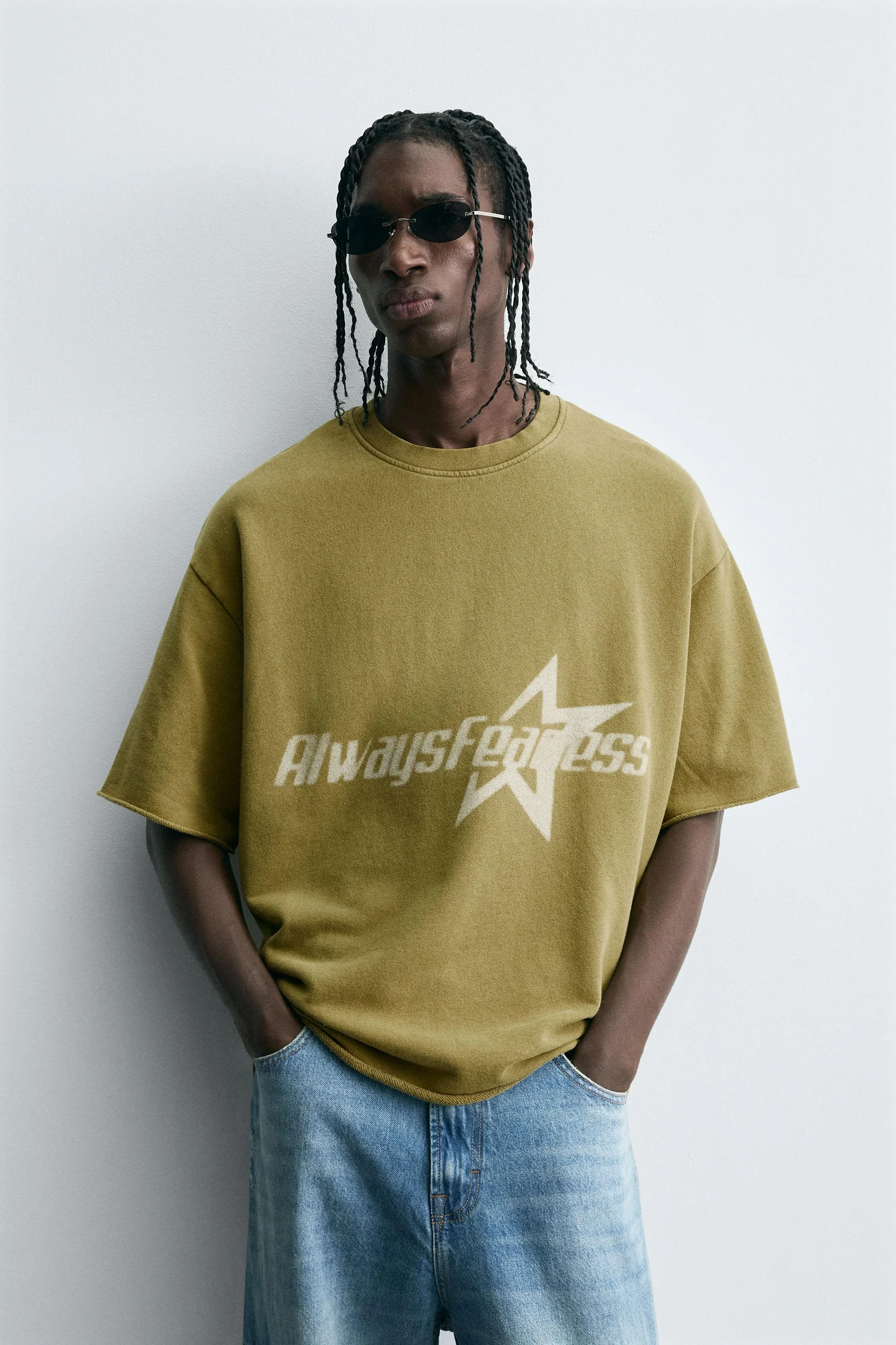 سویشرت پنبه ای طرح دار با نوشته