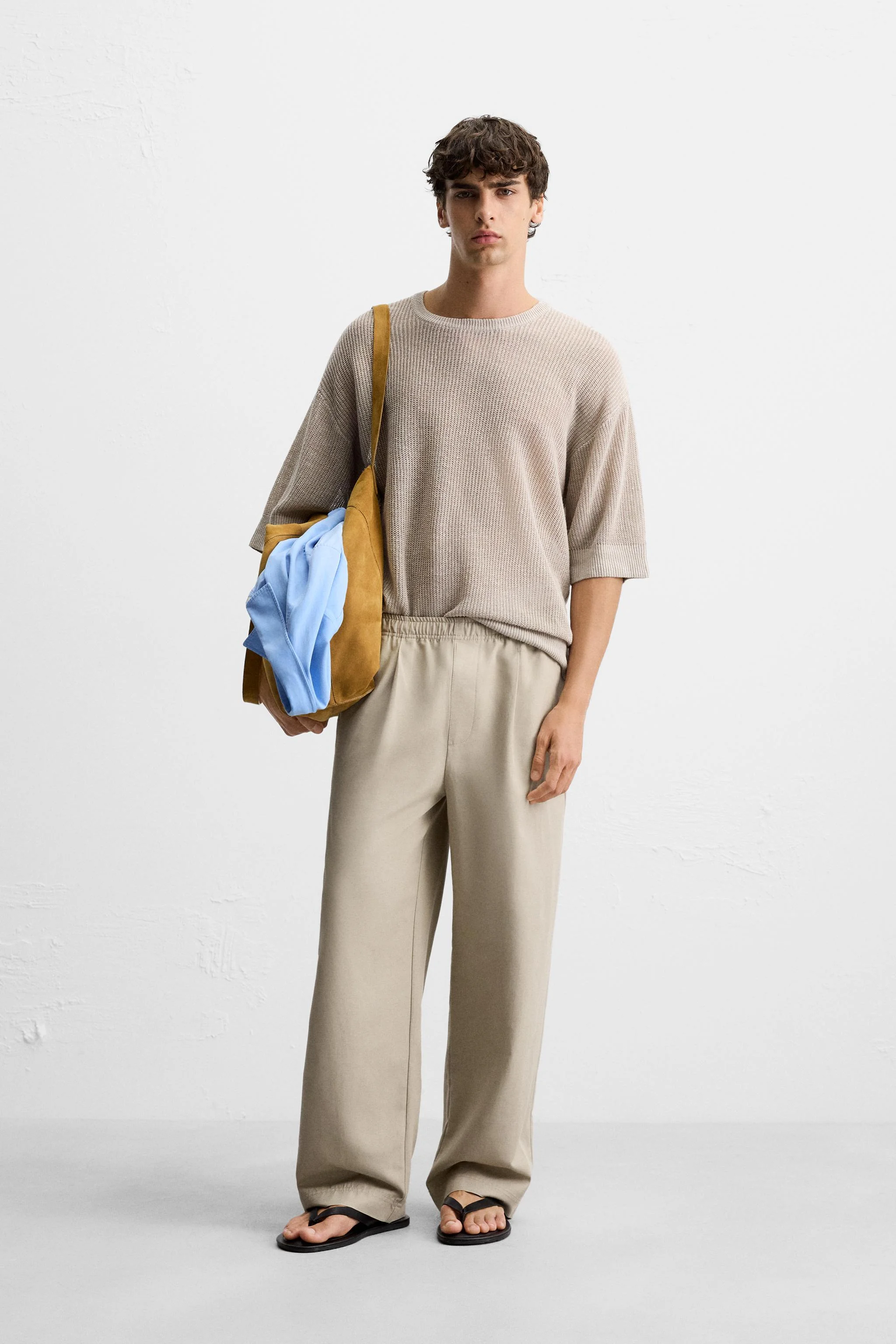 تی شرت بافتنی 100% کتان