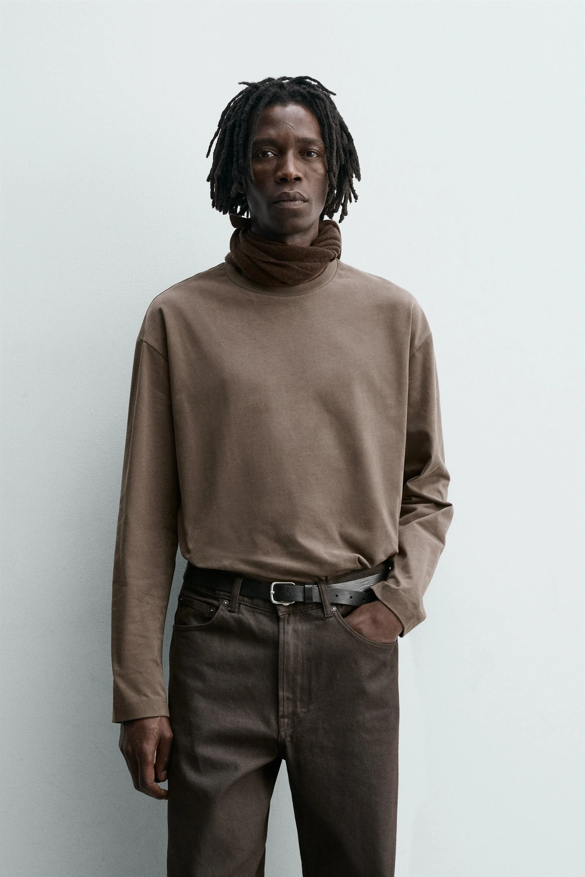 تی‌شرت آستین بلند با بافت نرم