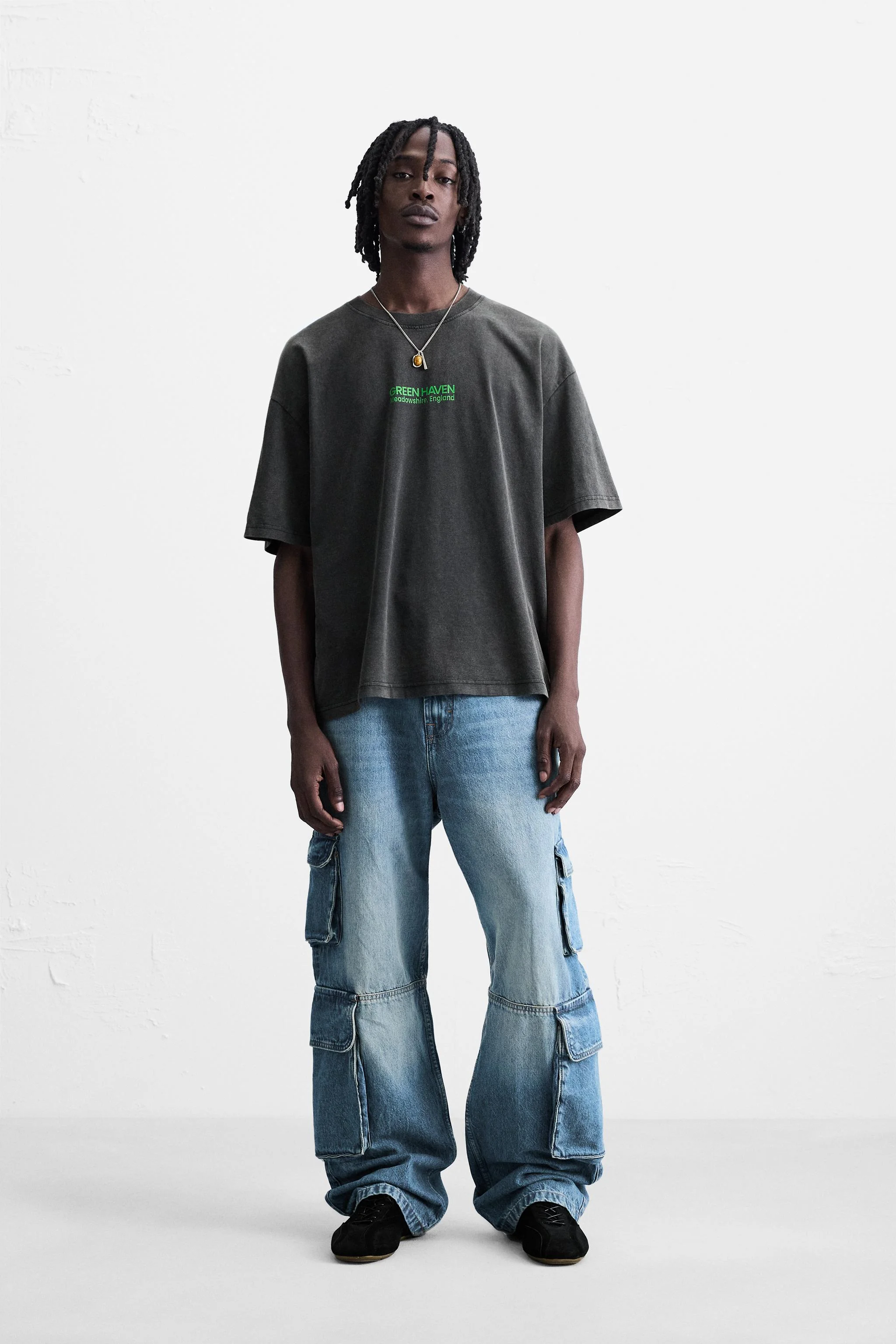 تی شرت طرح دار با افکت شسته شده تی شرت طرح دار با افکت شسته شده