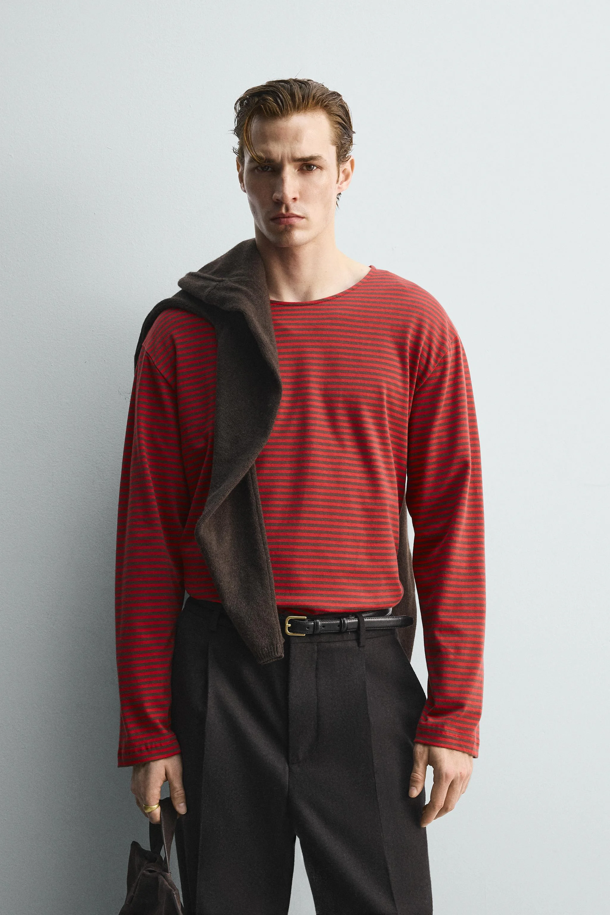 تی شرت راه راه ژاکارد نسخه محدود