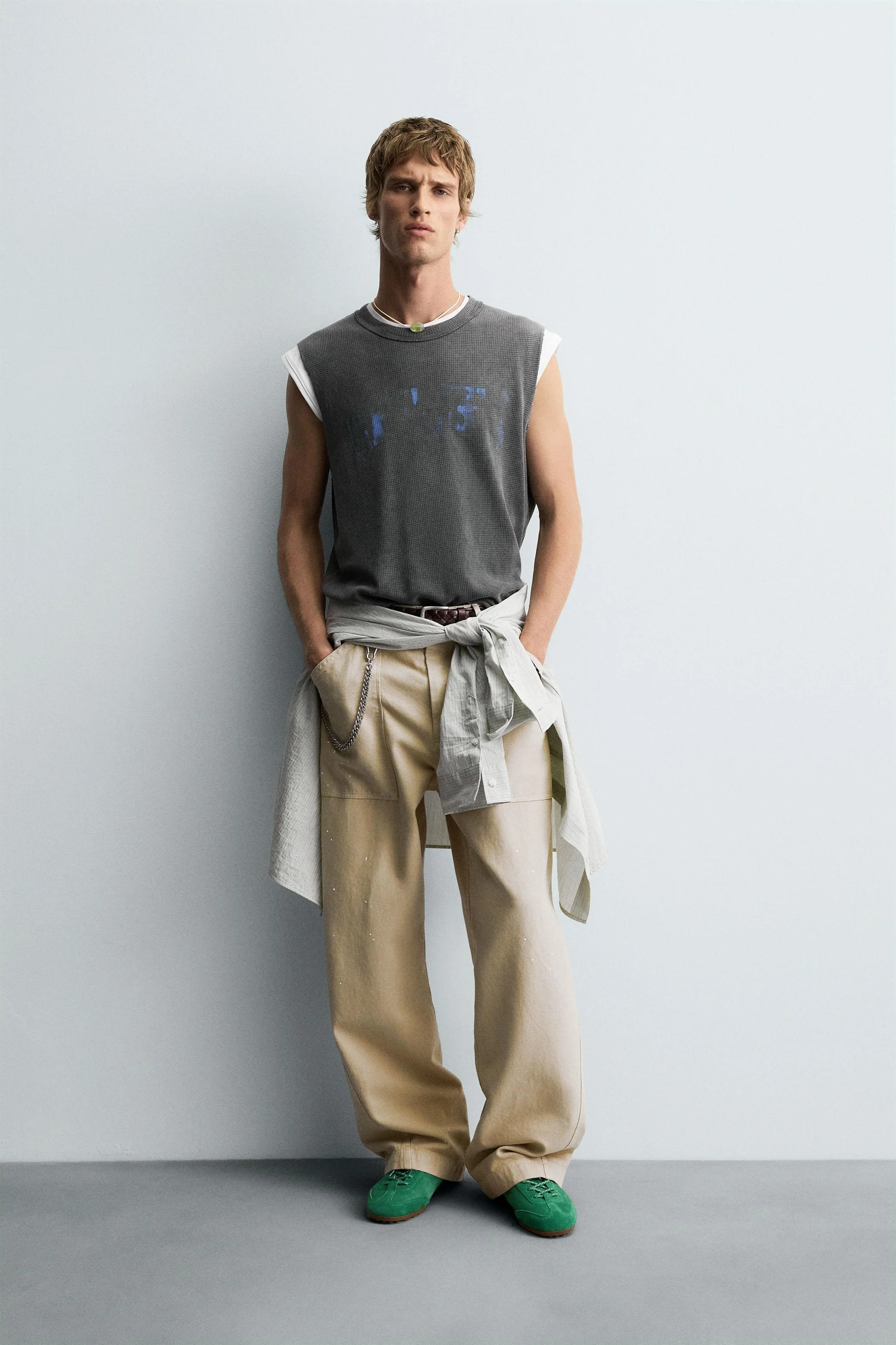 تاپ بافتنی طرح دار