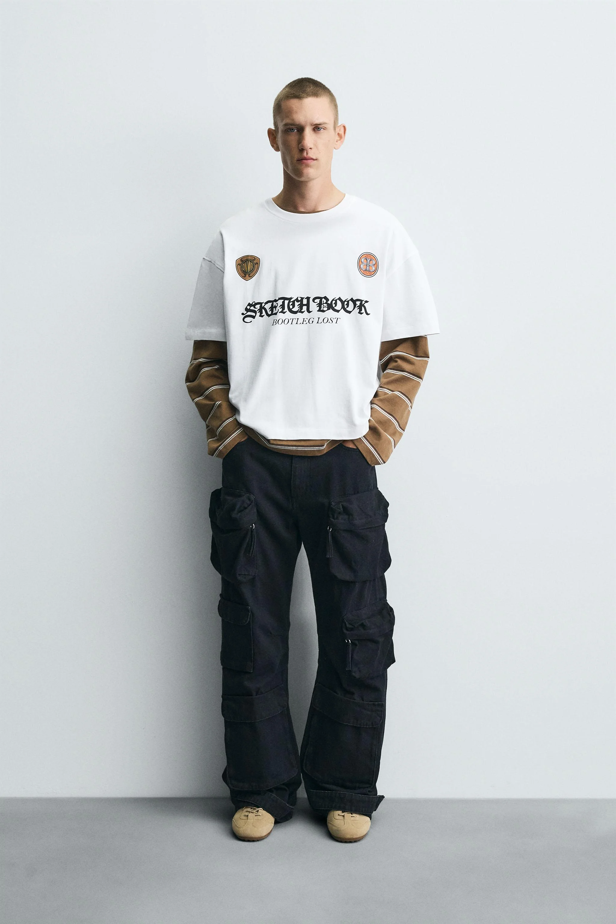 تی شرت با طرح های متضاد