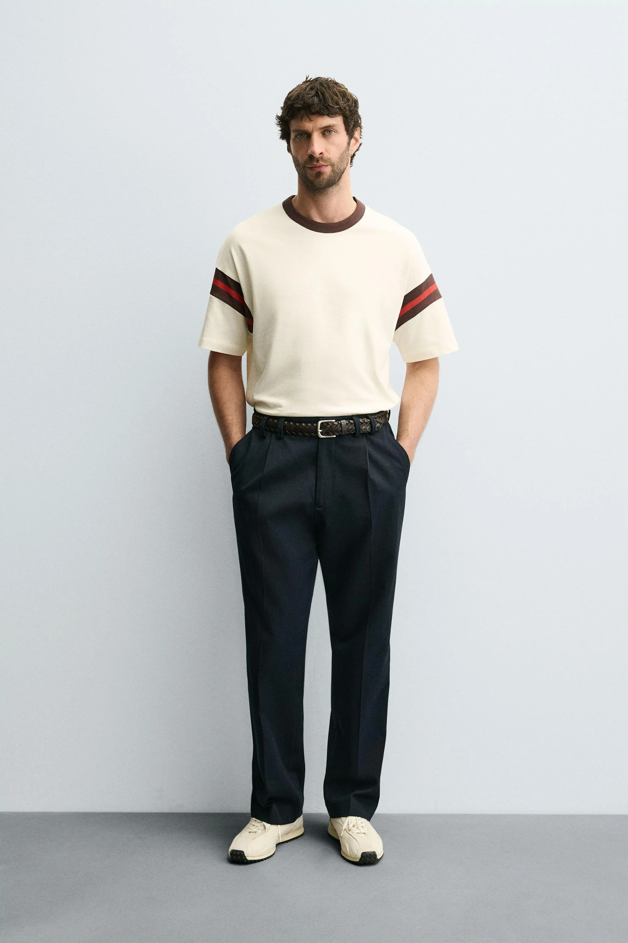 تی شرت راه راه کبریتی