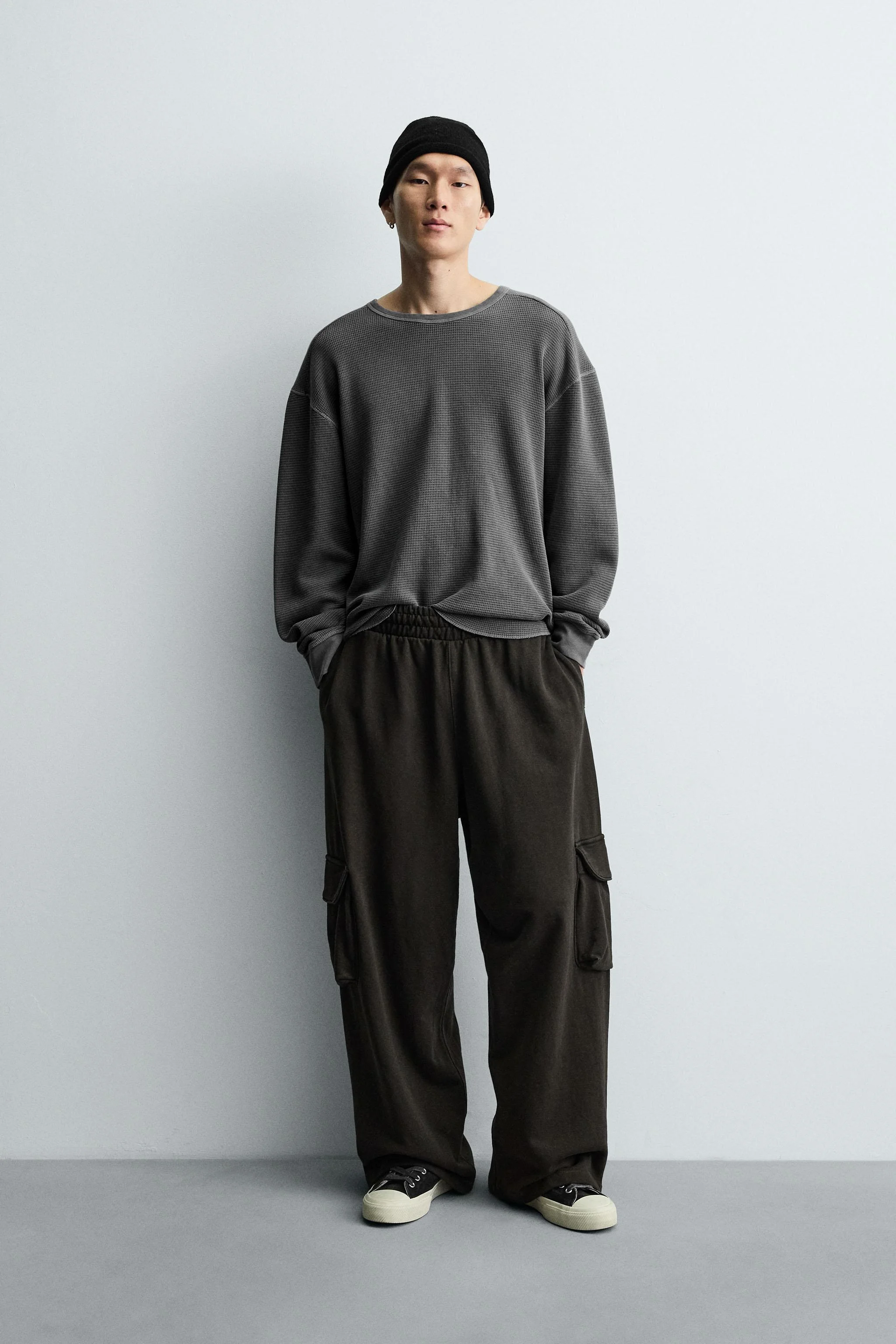 تی شرت بافت وافل شسته شده