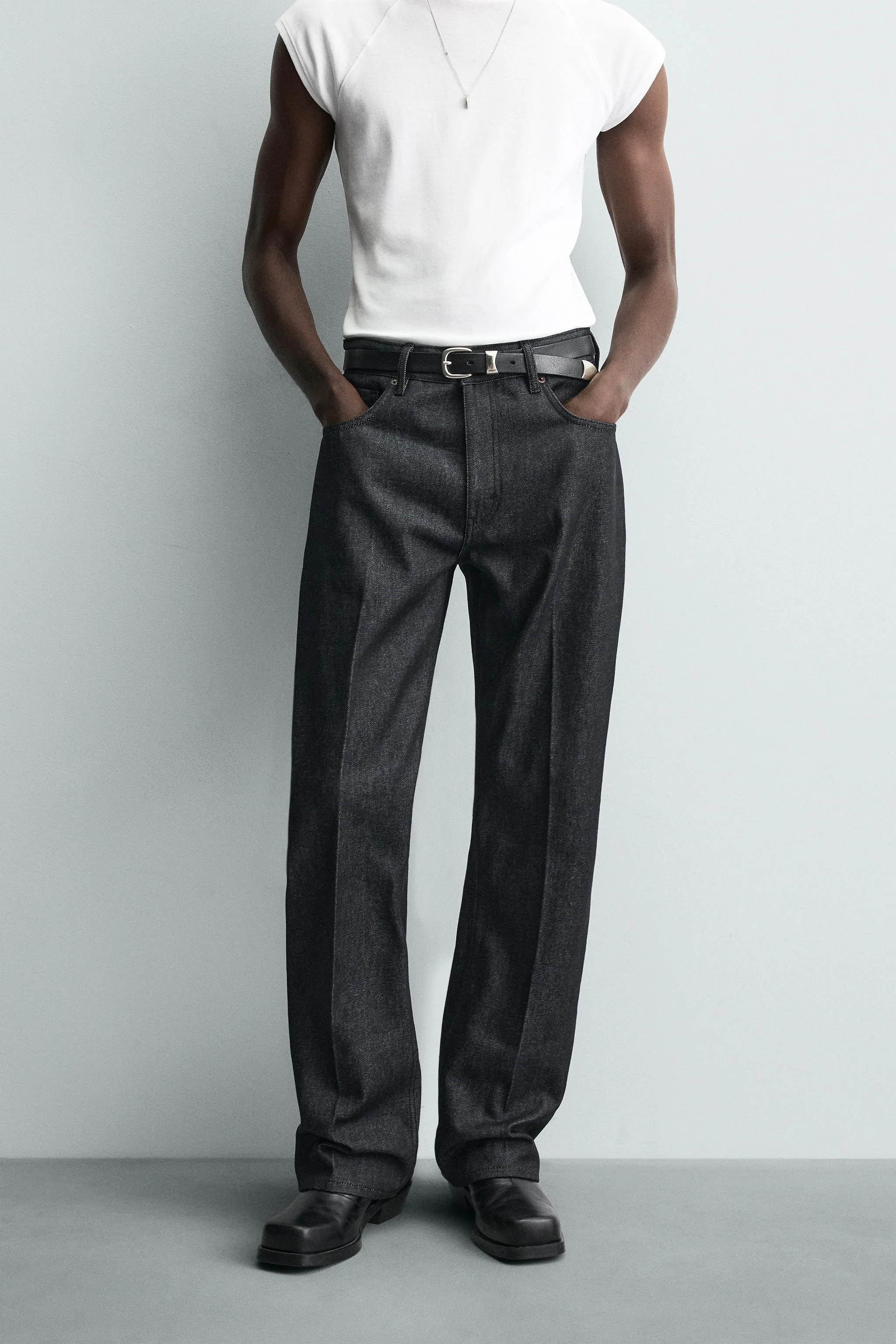 شلوار جین دمپا گشاد راسته