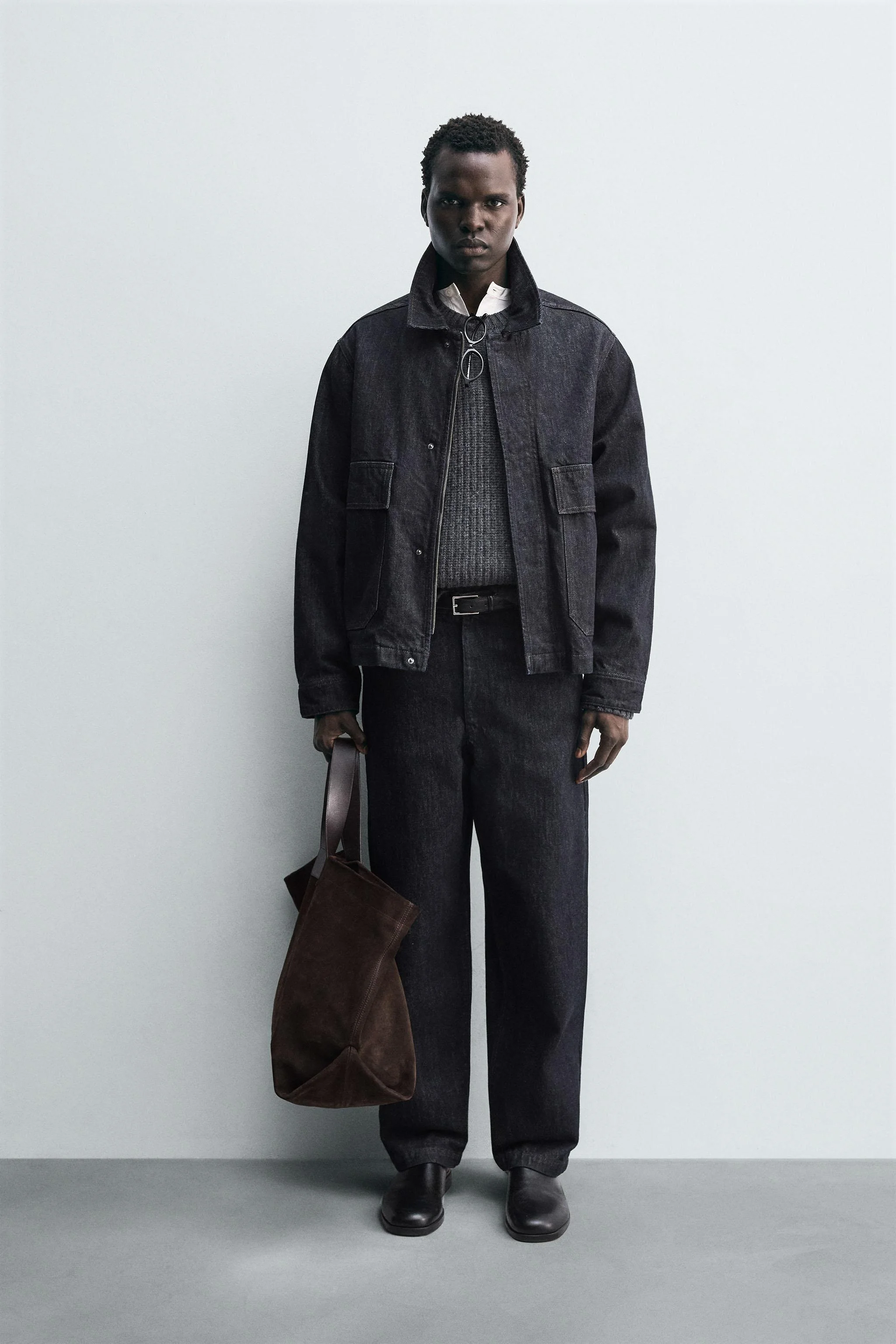 شلوار کتان دنیم با فیت آزاد