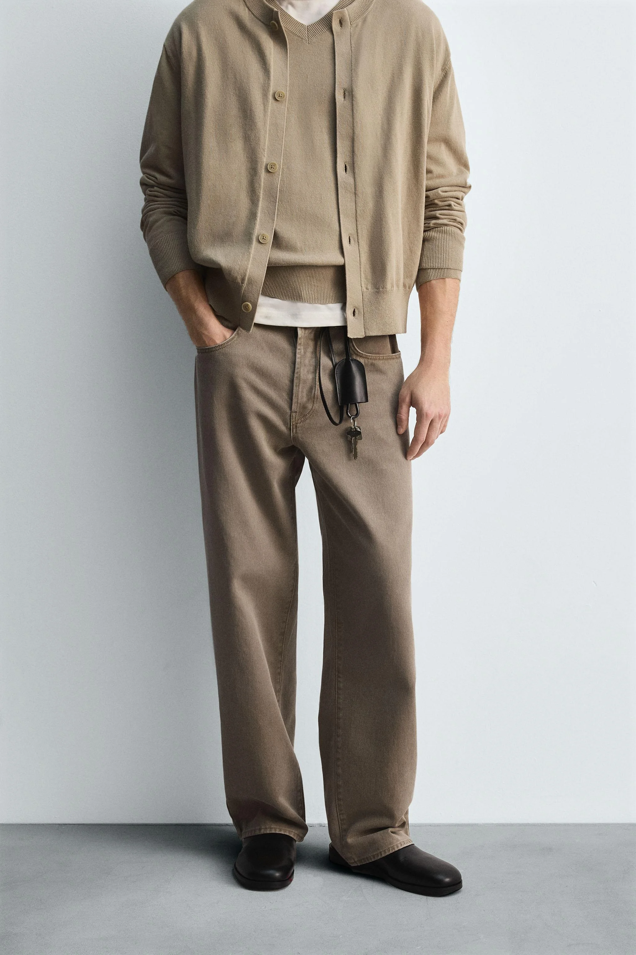 شلوار جین راسته با تن خور راحت نسخه محدود