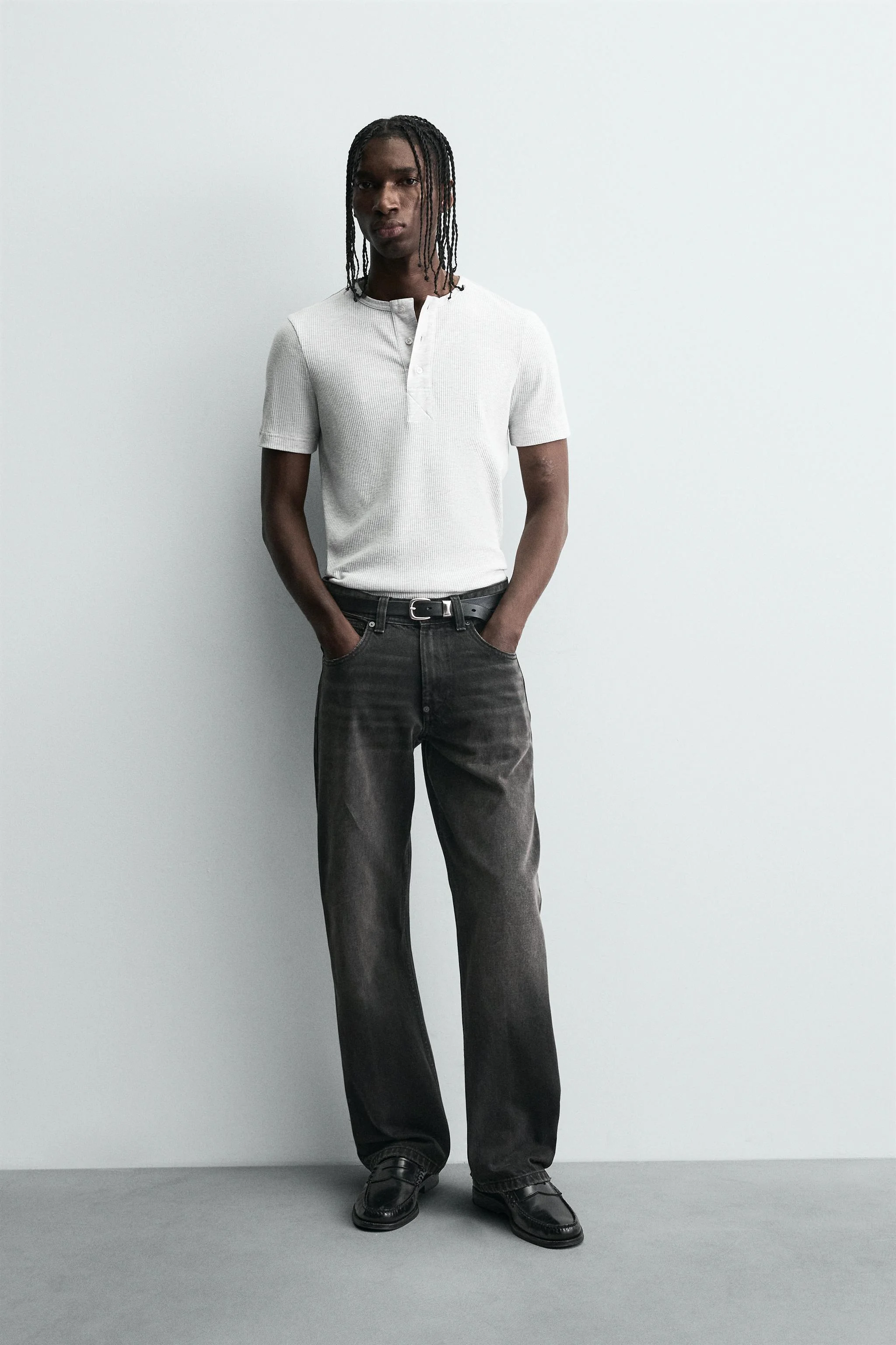 شلوار جین با تن خور راحت