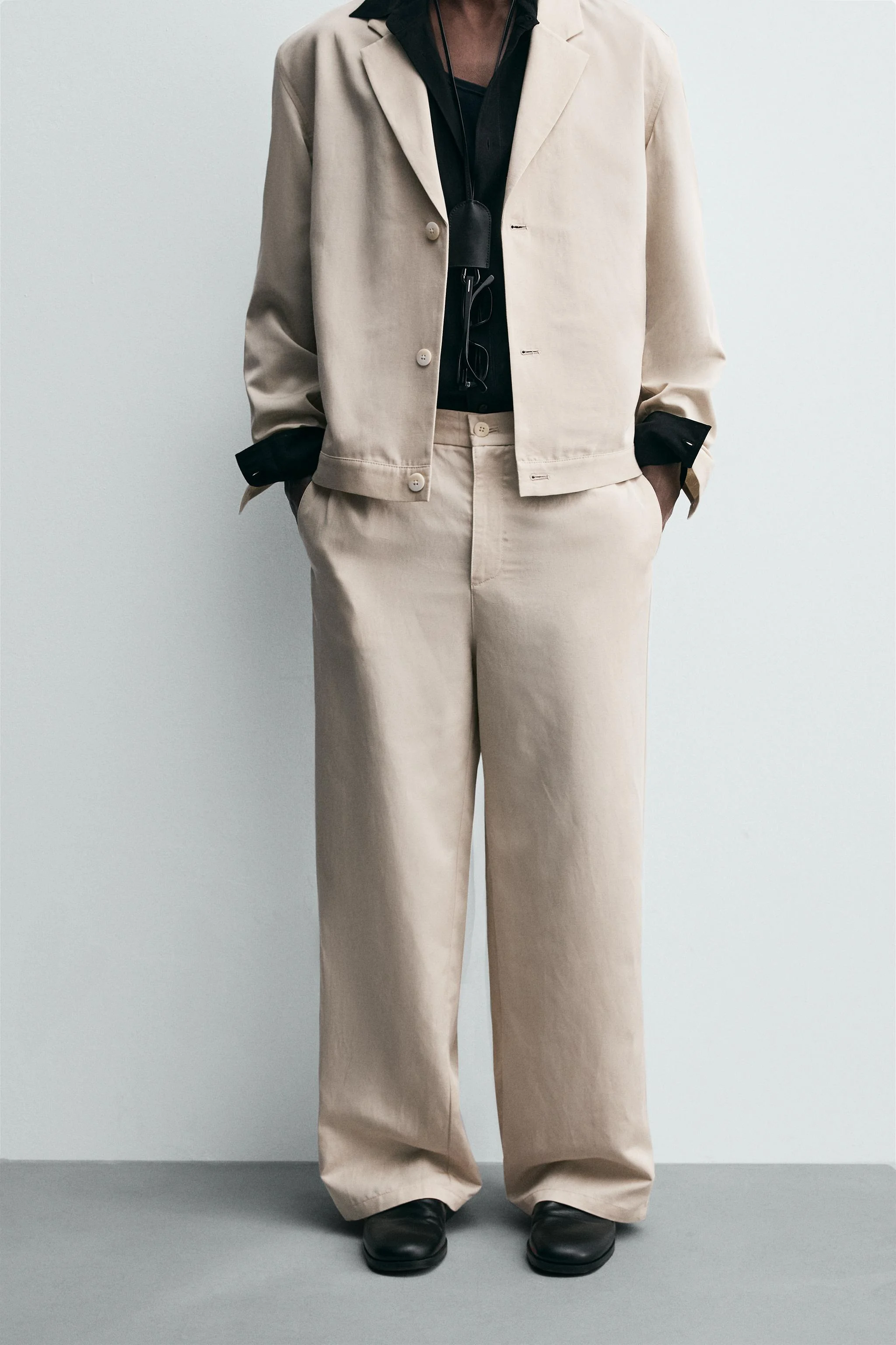 شلوار راسته با تن خور راحت