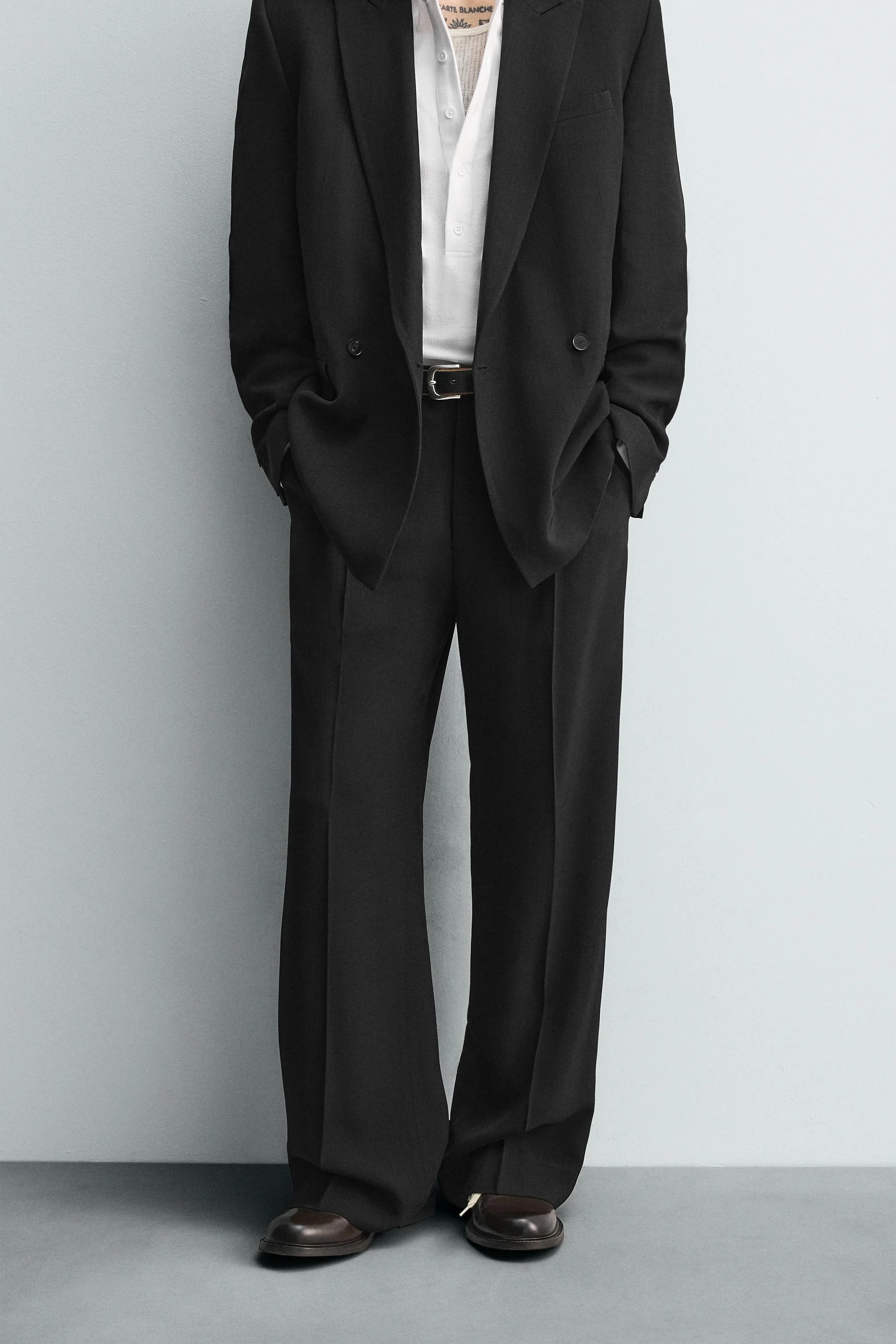 شلوار راسته با برش آزاد