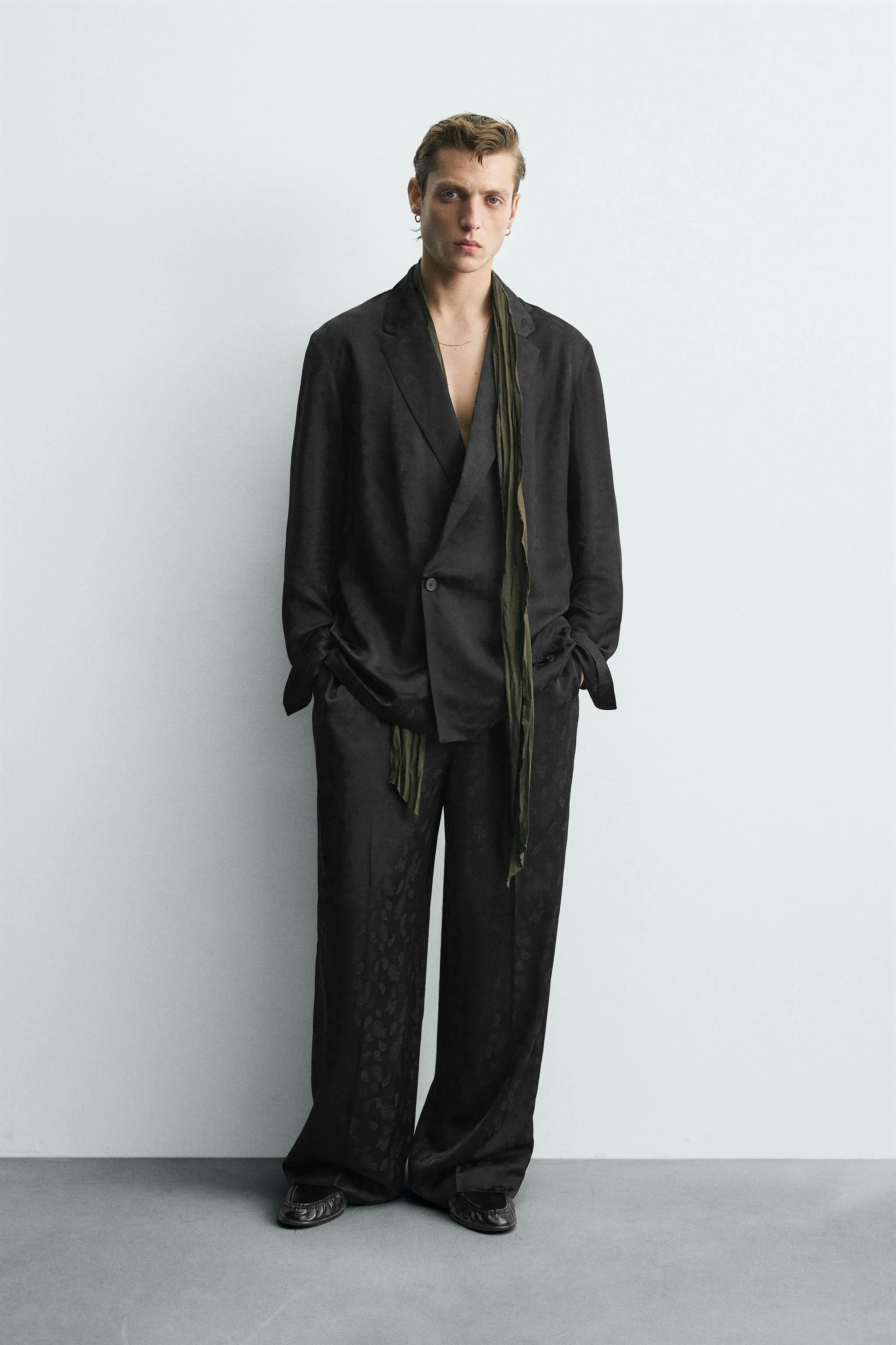 شلوار راحتی طرحدار از جنس ویسکوز روان