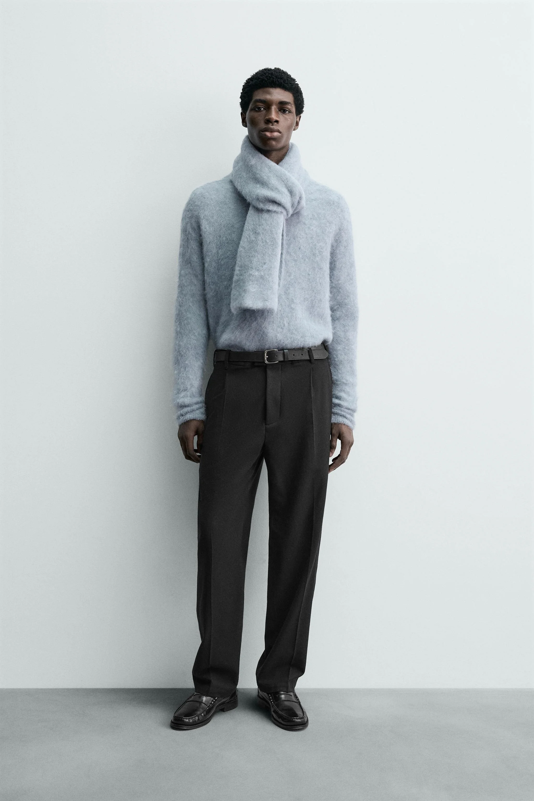 شلوار فلانل پلیسه دار