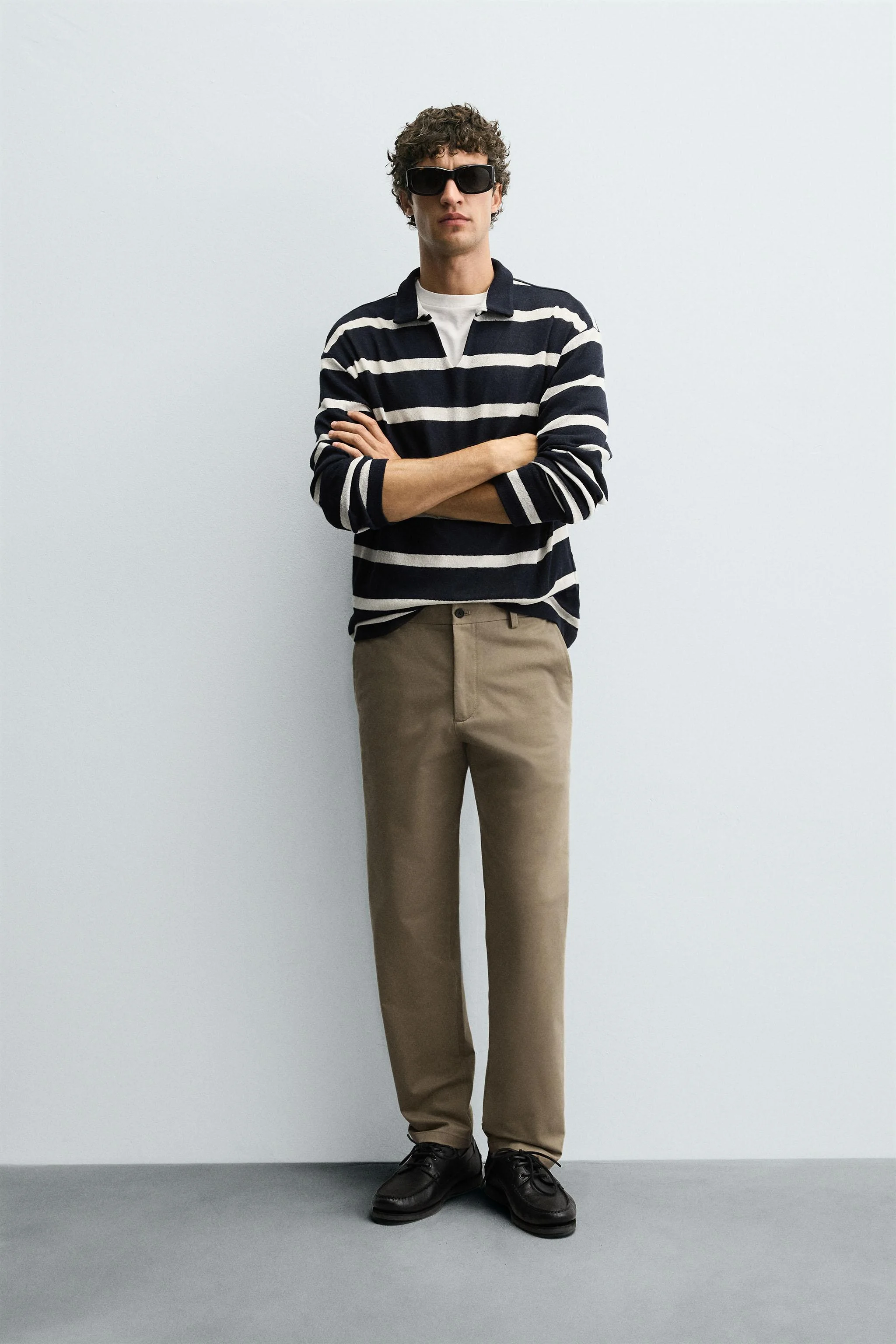 شلوار کتان اسلیم فیت