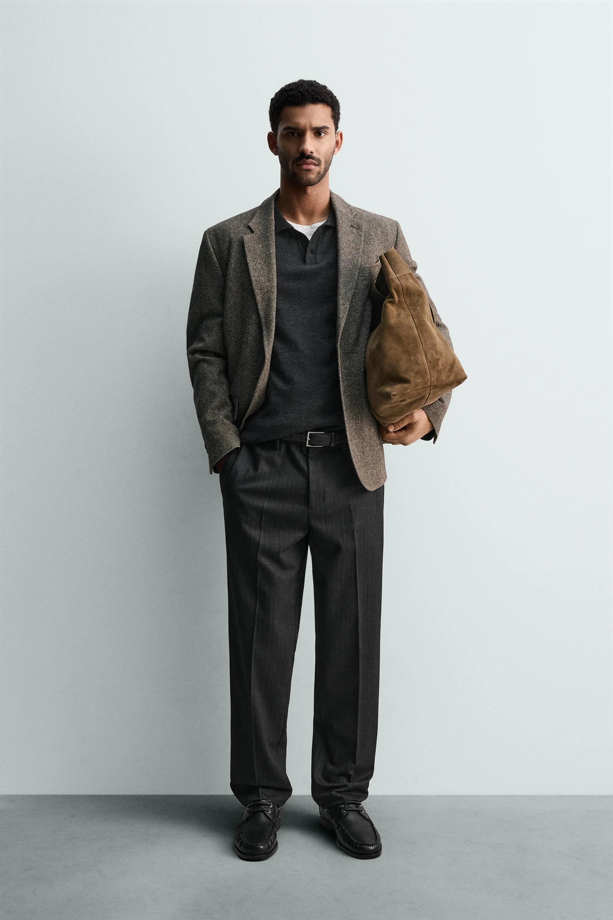 شلوار فلانل با بافت جناغی