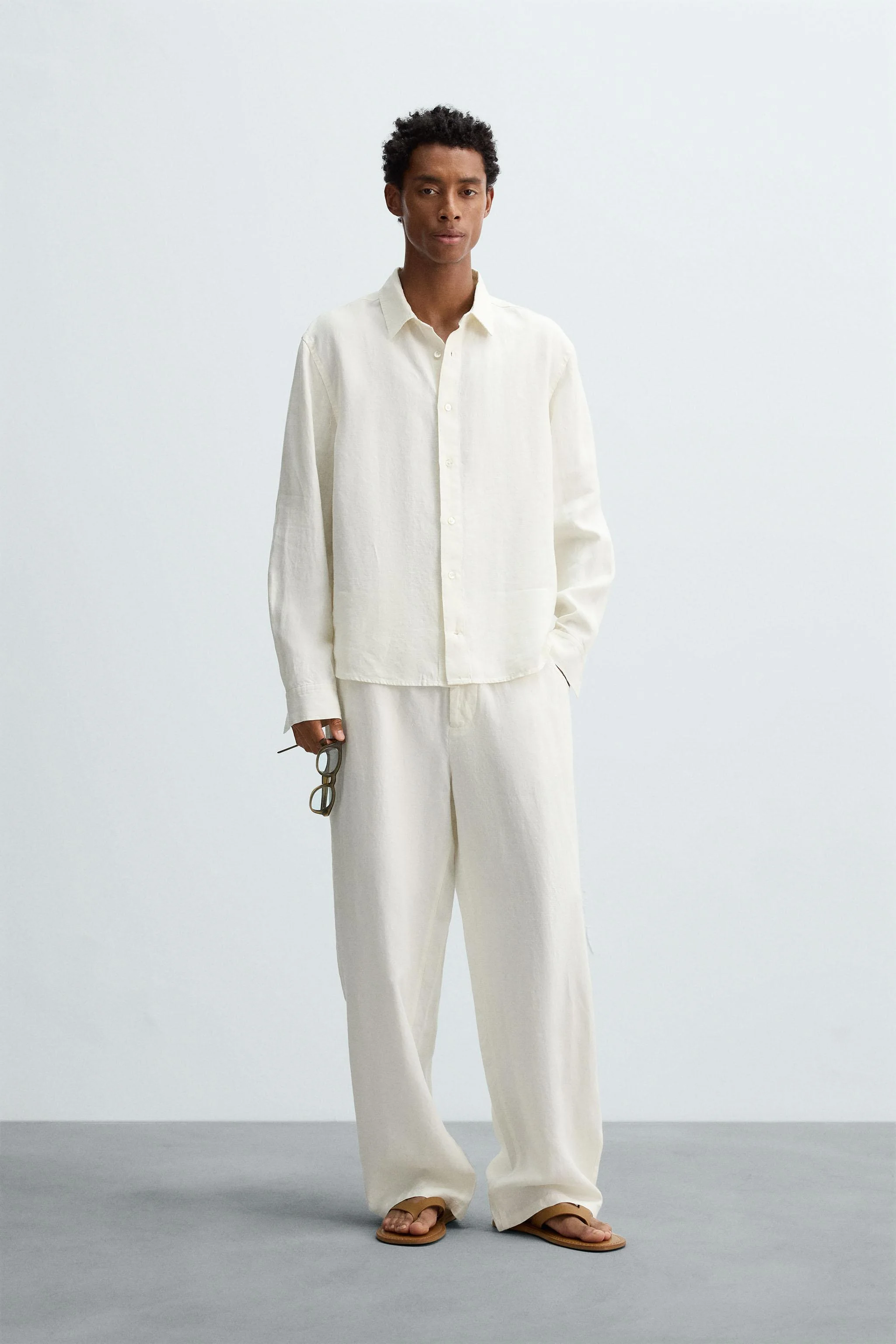 شلوار گشاد با الیاف کنفی