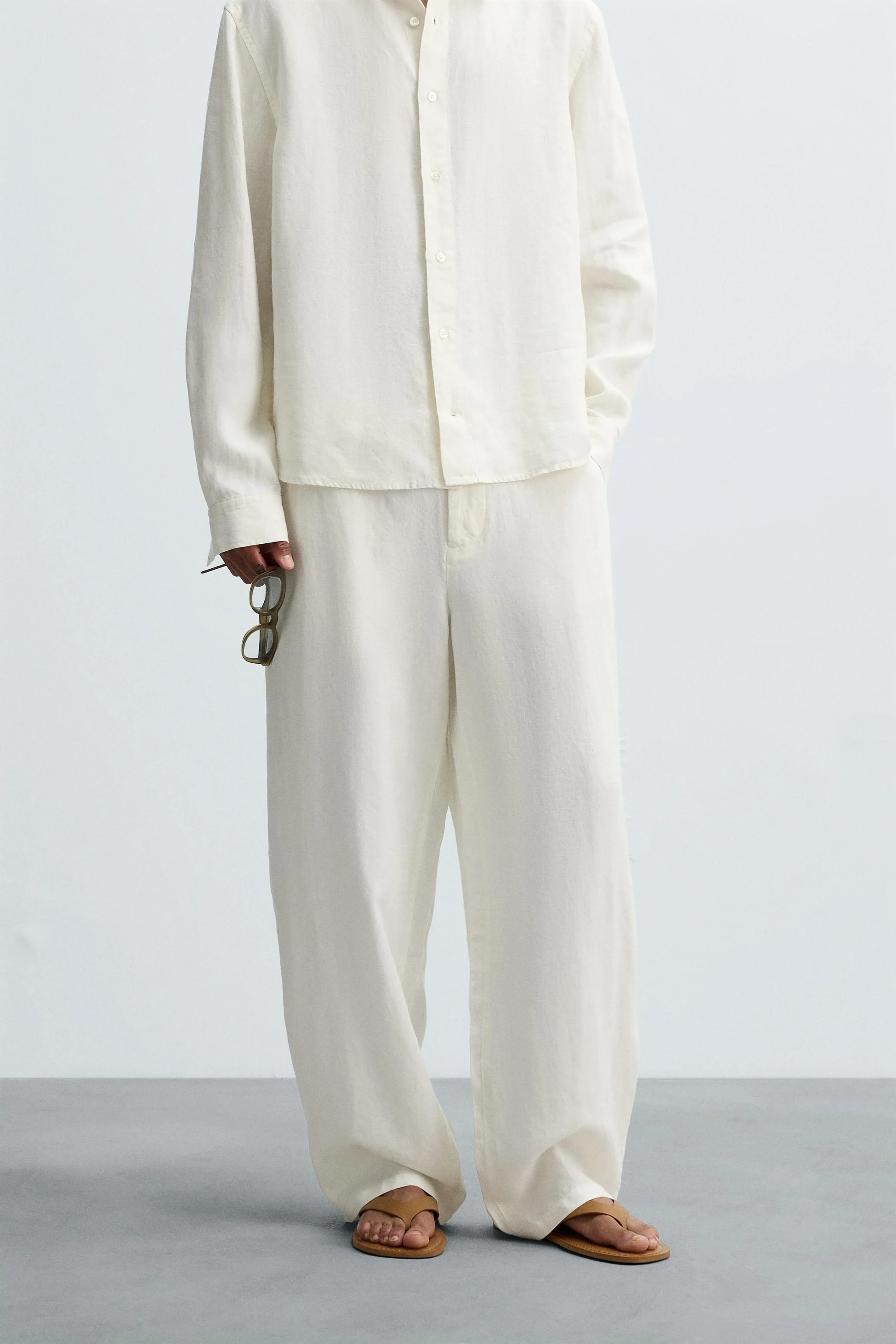 شلوار گشاد با الیاف کنفی