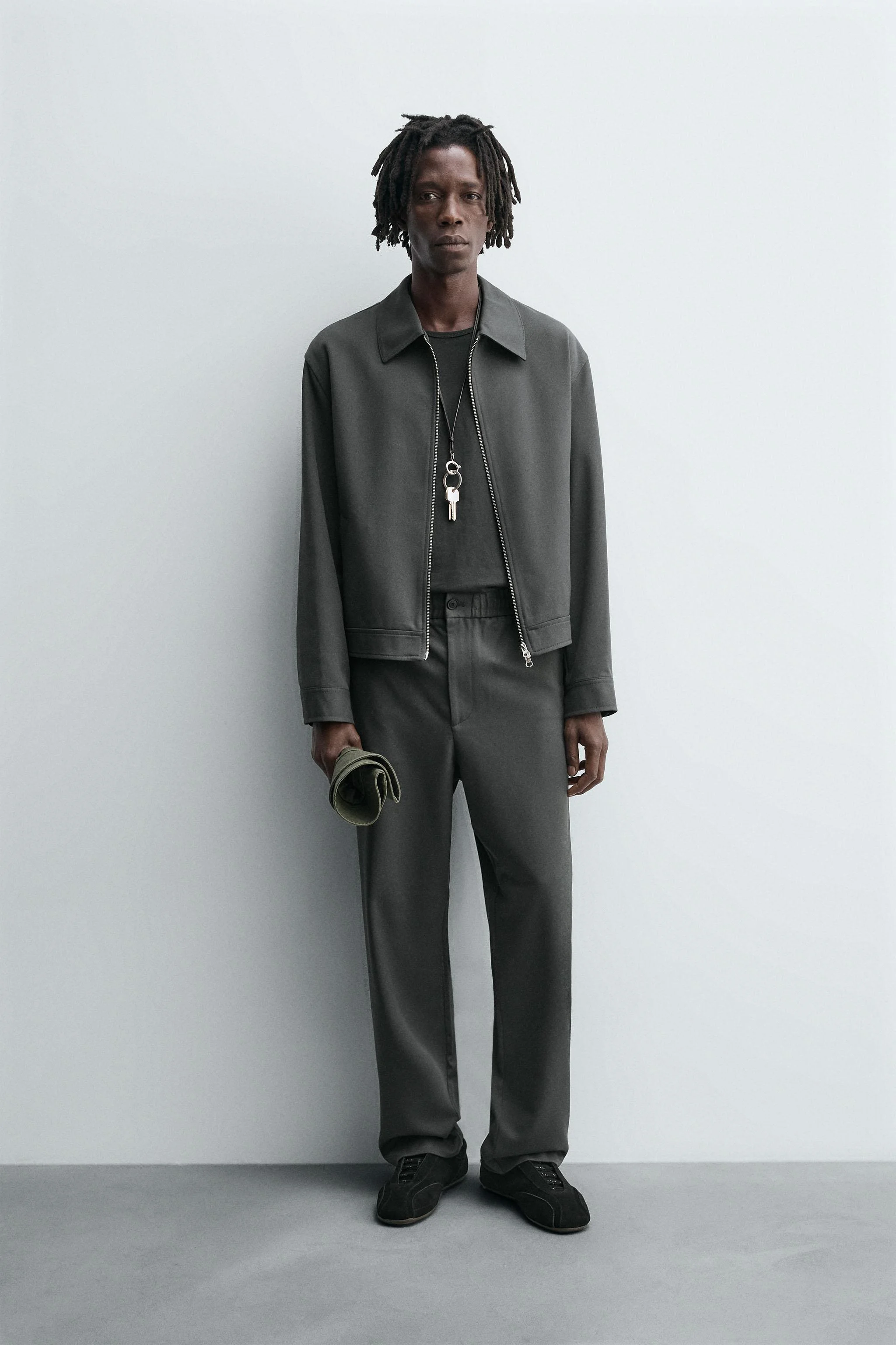 شلوار راسته با کمر کشی