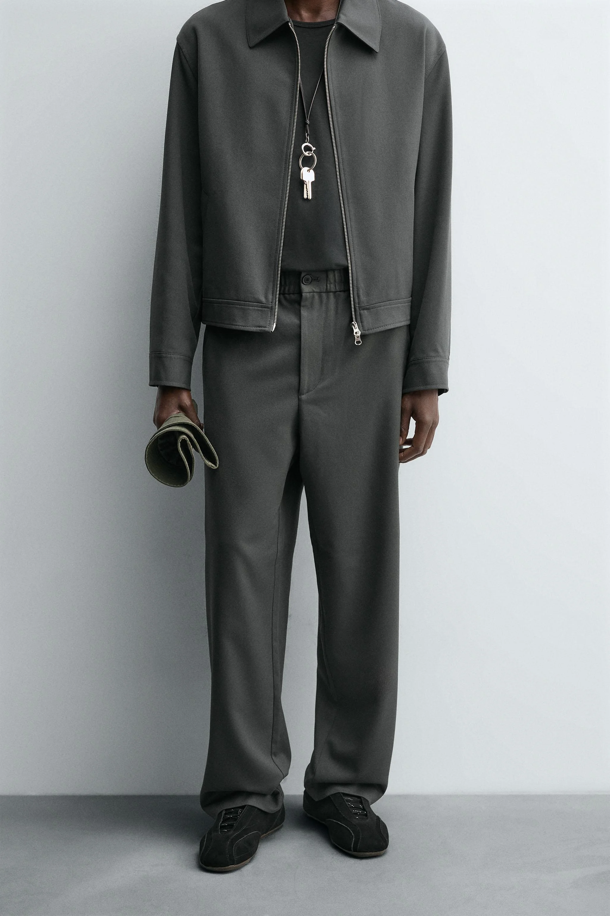 شلوار راسته با کمر کشی