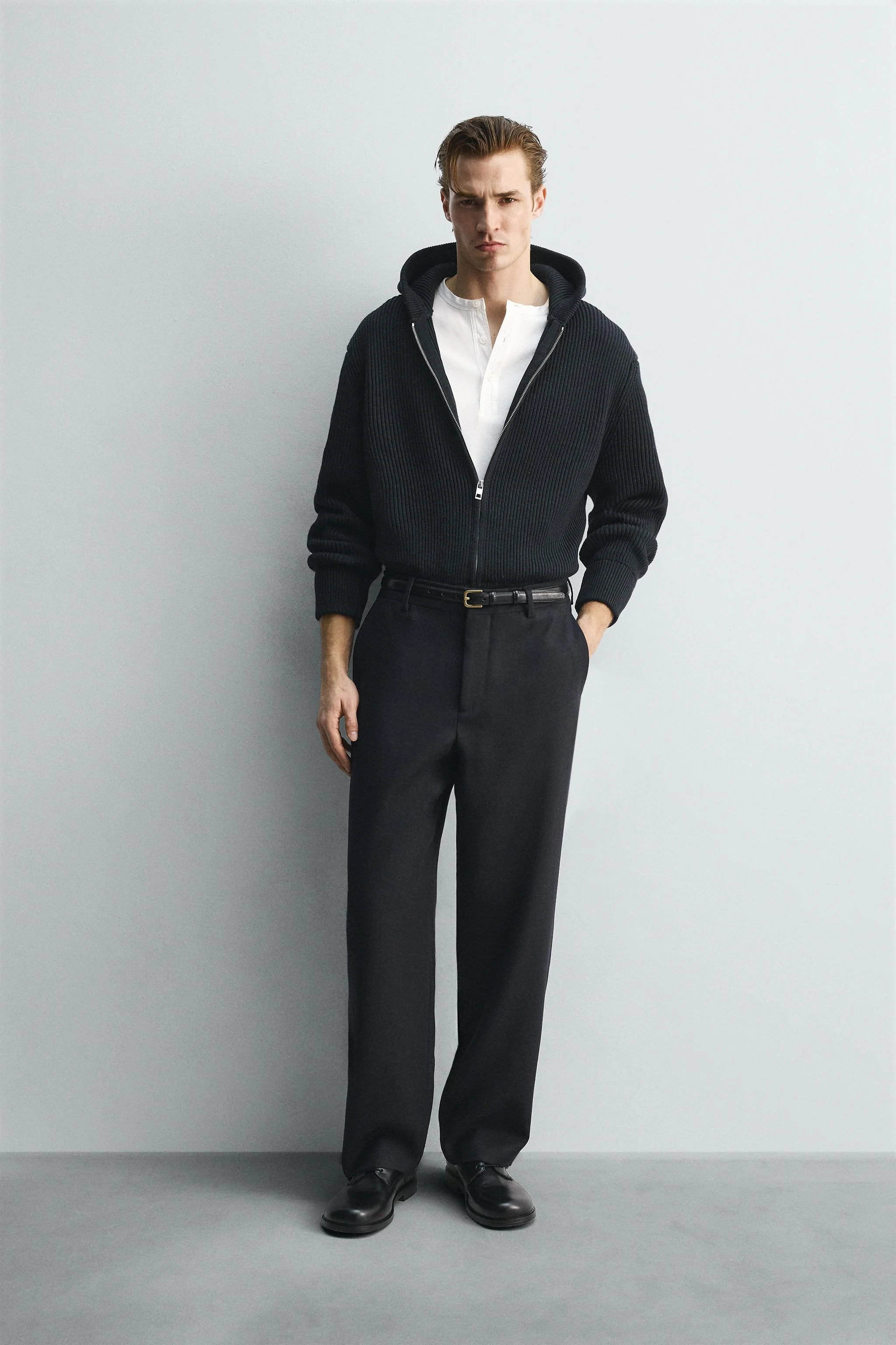 شلوار راسته با پارچه پشمی ۱۰۰٪