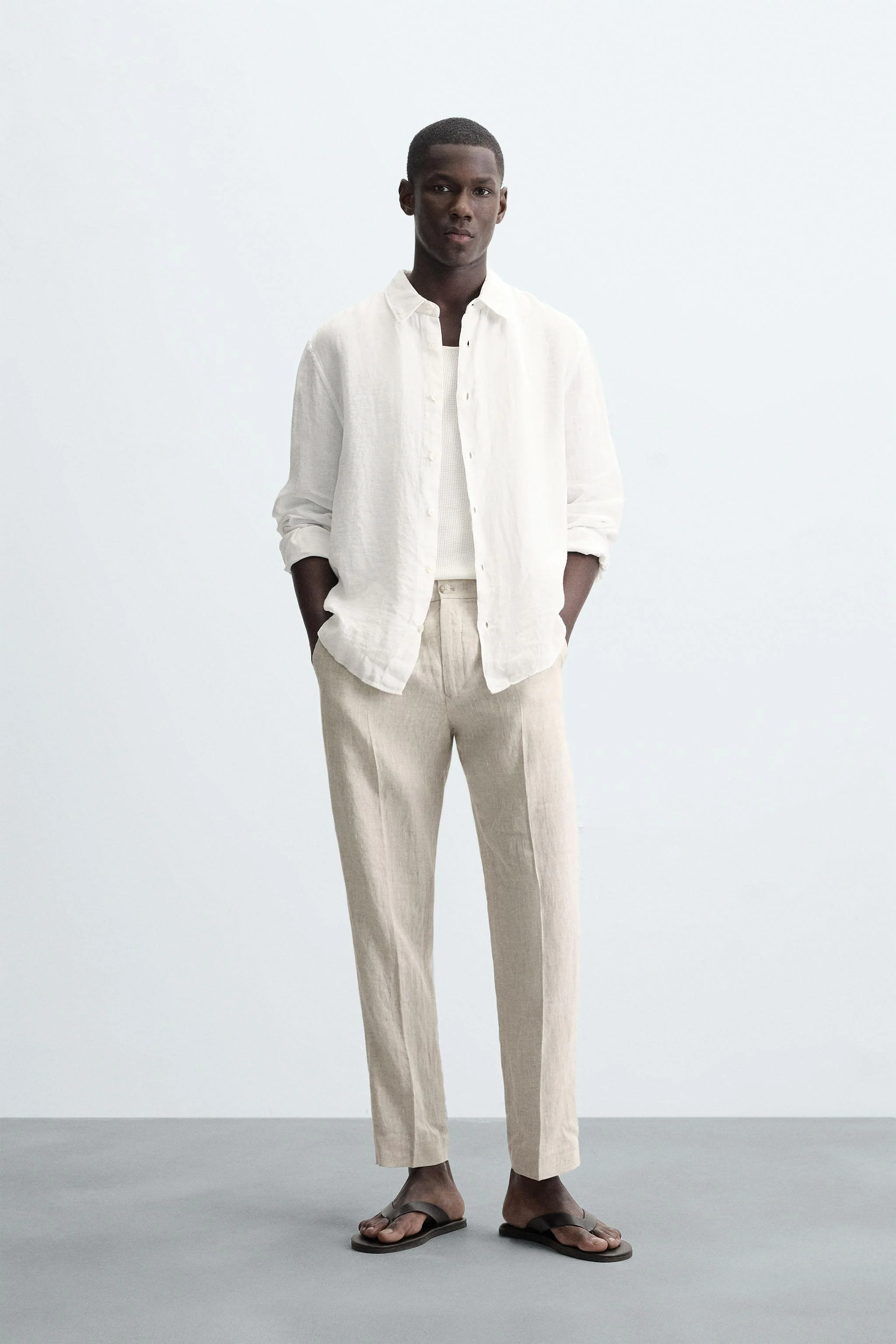 شلوار پارچه ای لینن 100%