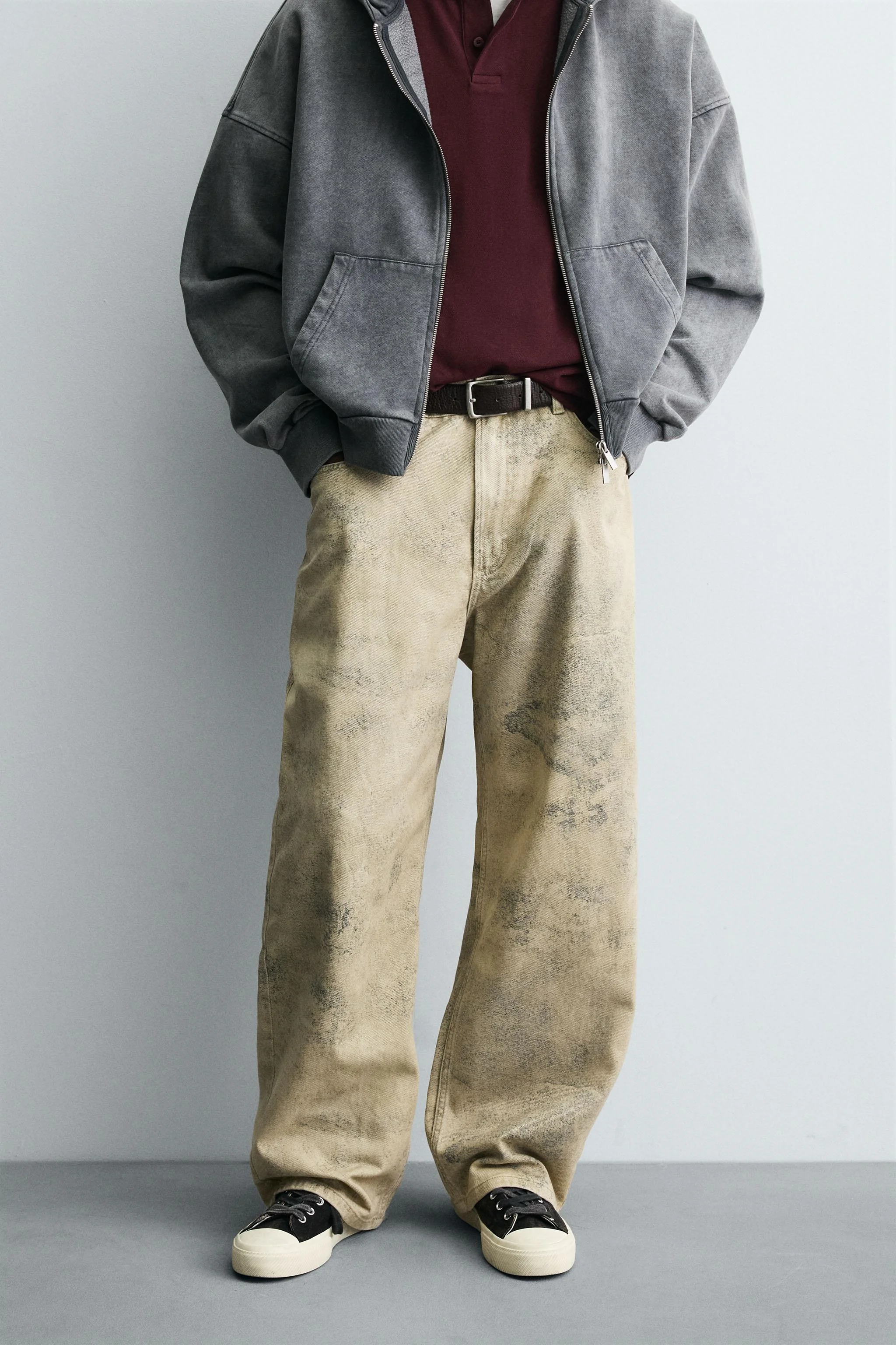 شلوار گشاد با طرح چاپی محو