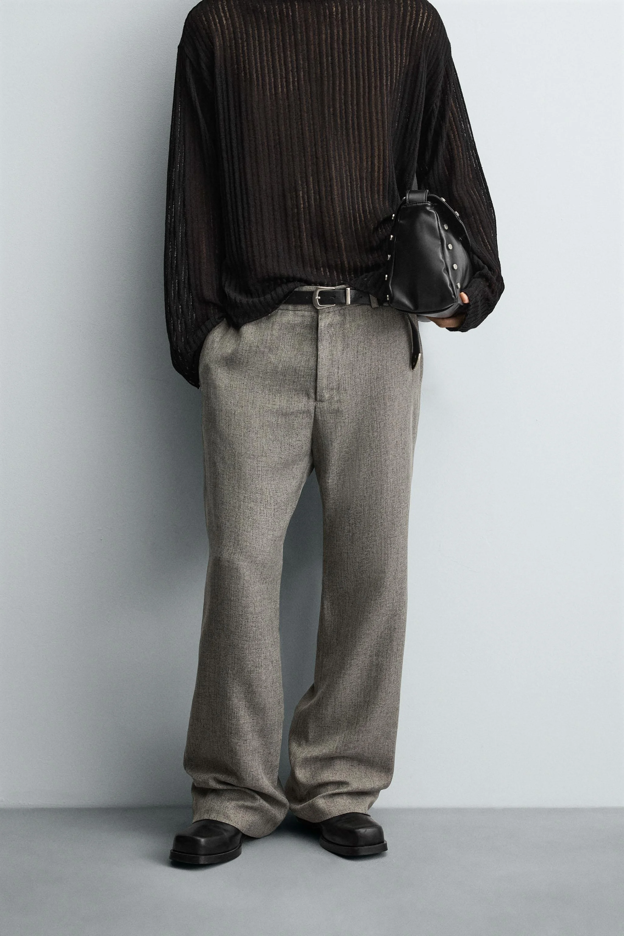 شلوار دمپا گشاد با بافت خاص