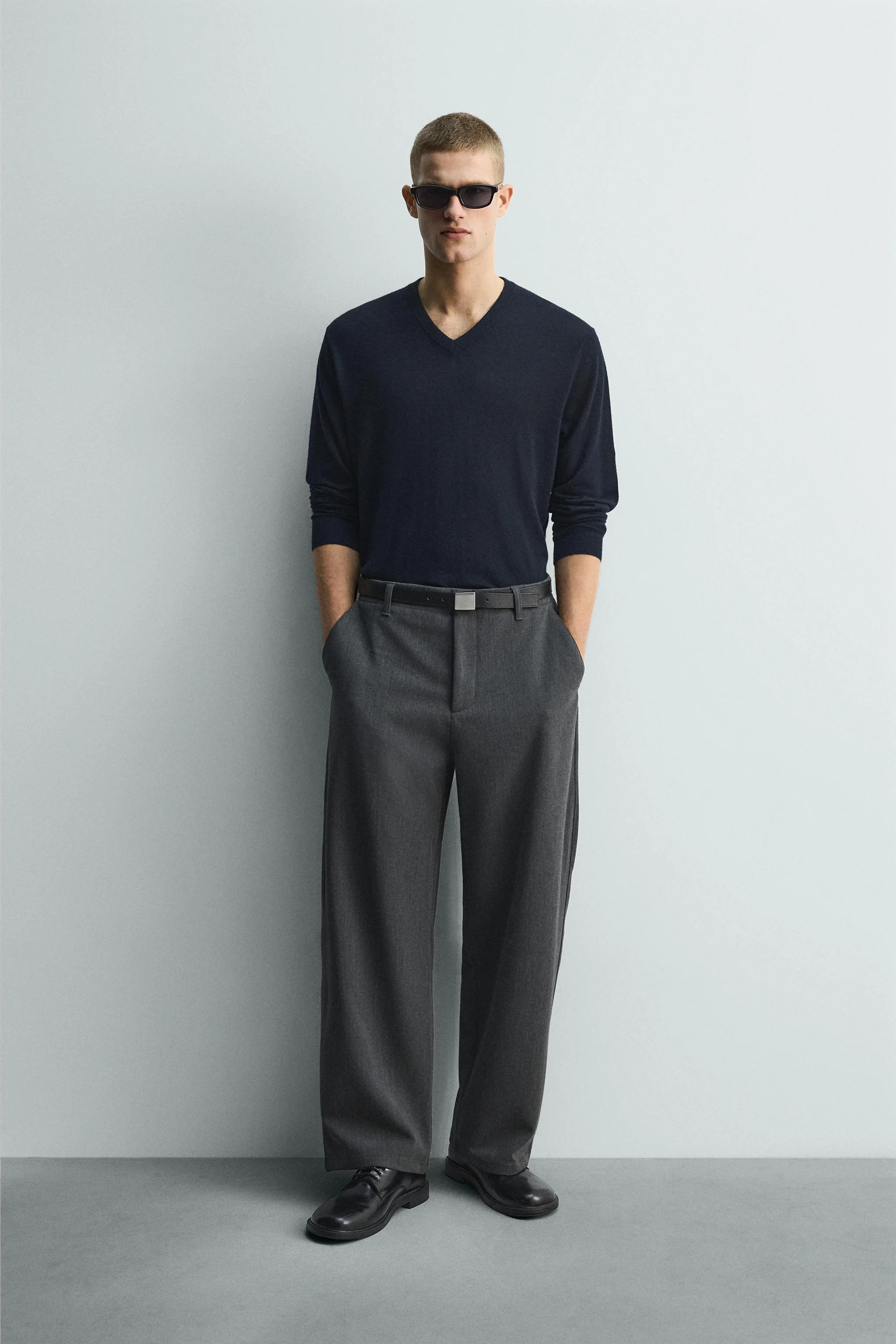 شلوار گشاد با بافت دار