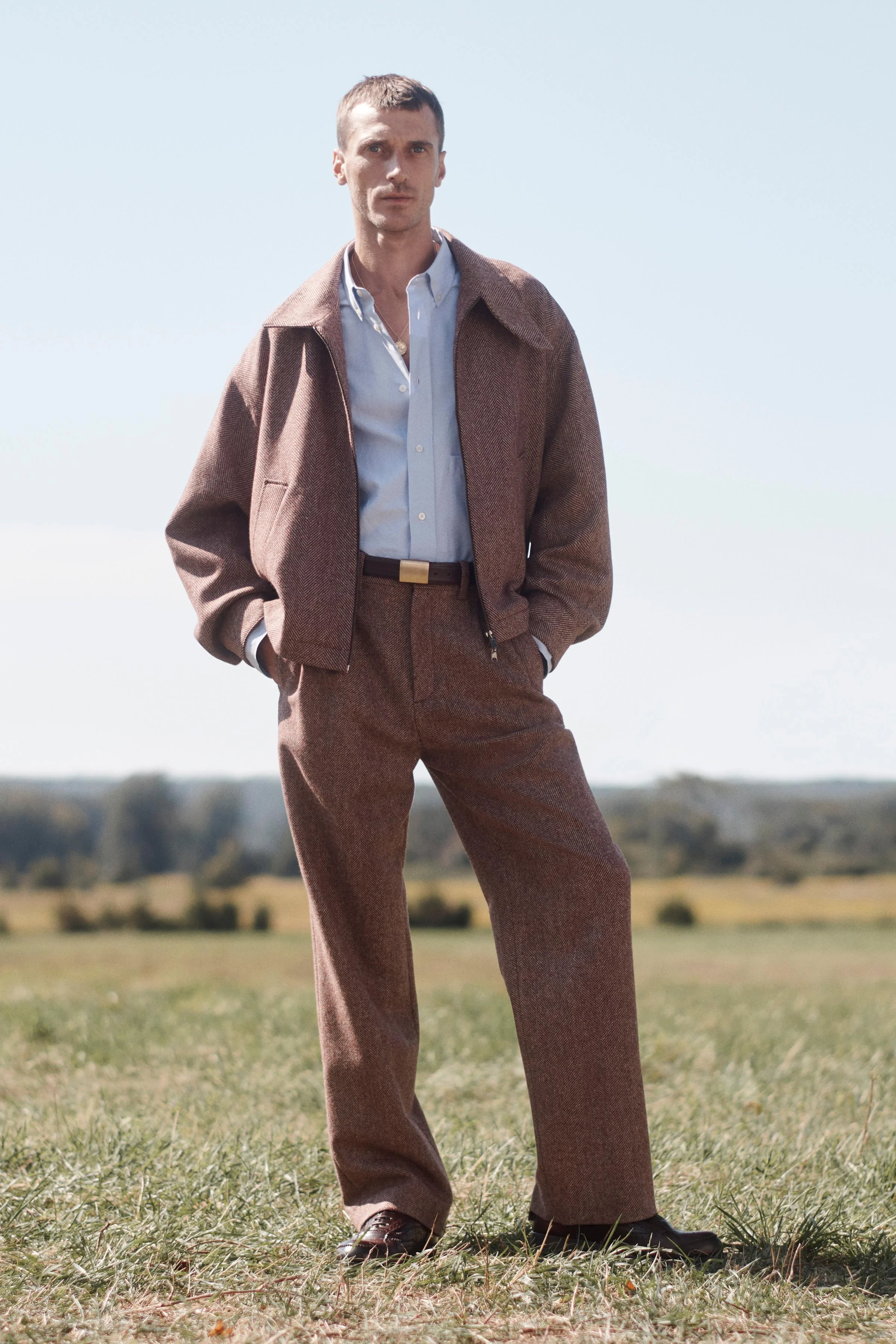 شلوار پشمی طرح شاه ماهی با برش آزاد