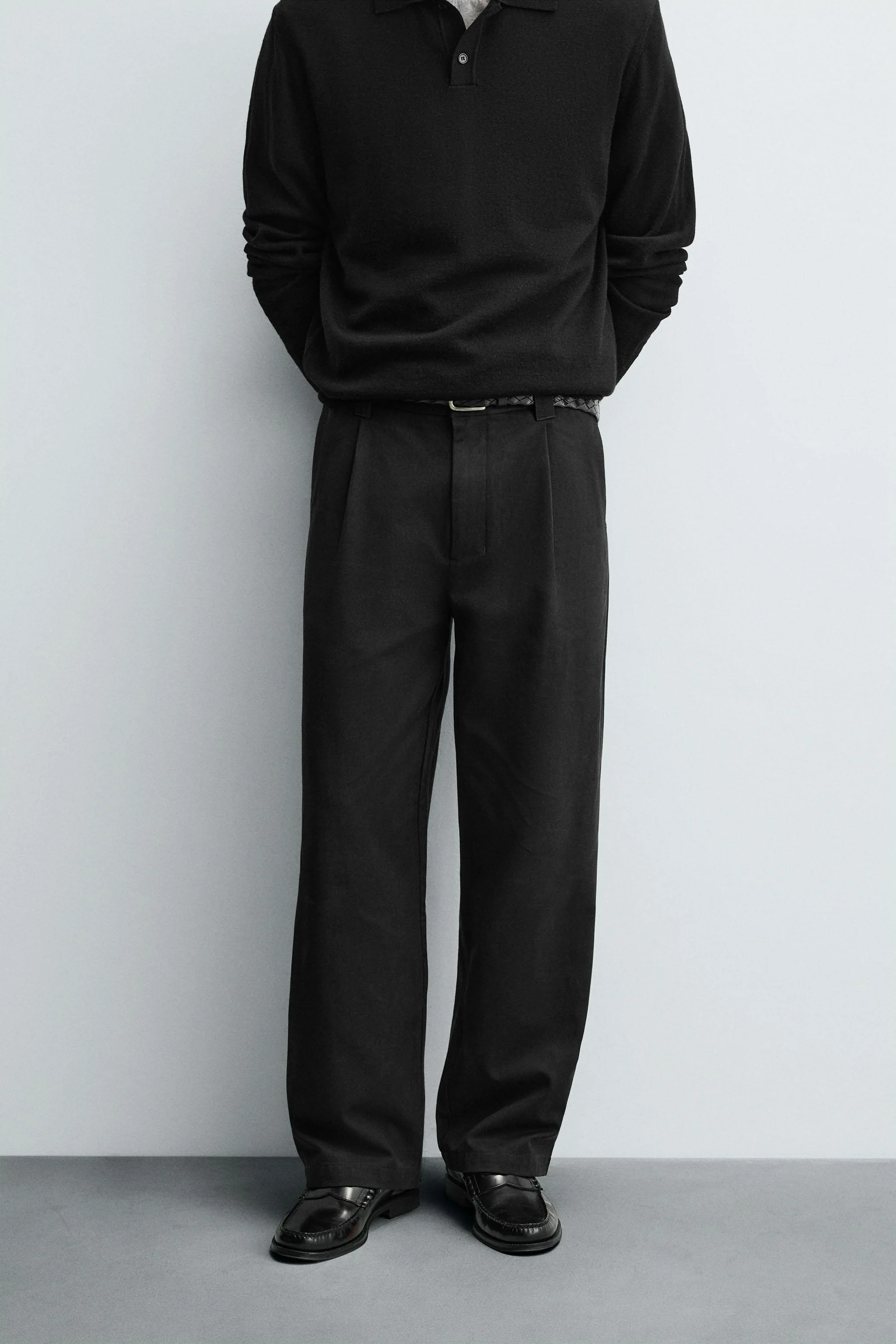 شلوار پلیسه دار از جنس ترکیب پنبه و لایوسل