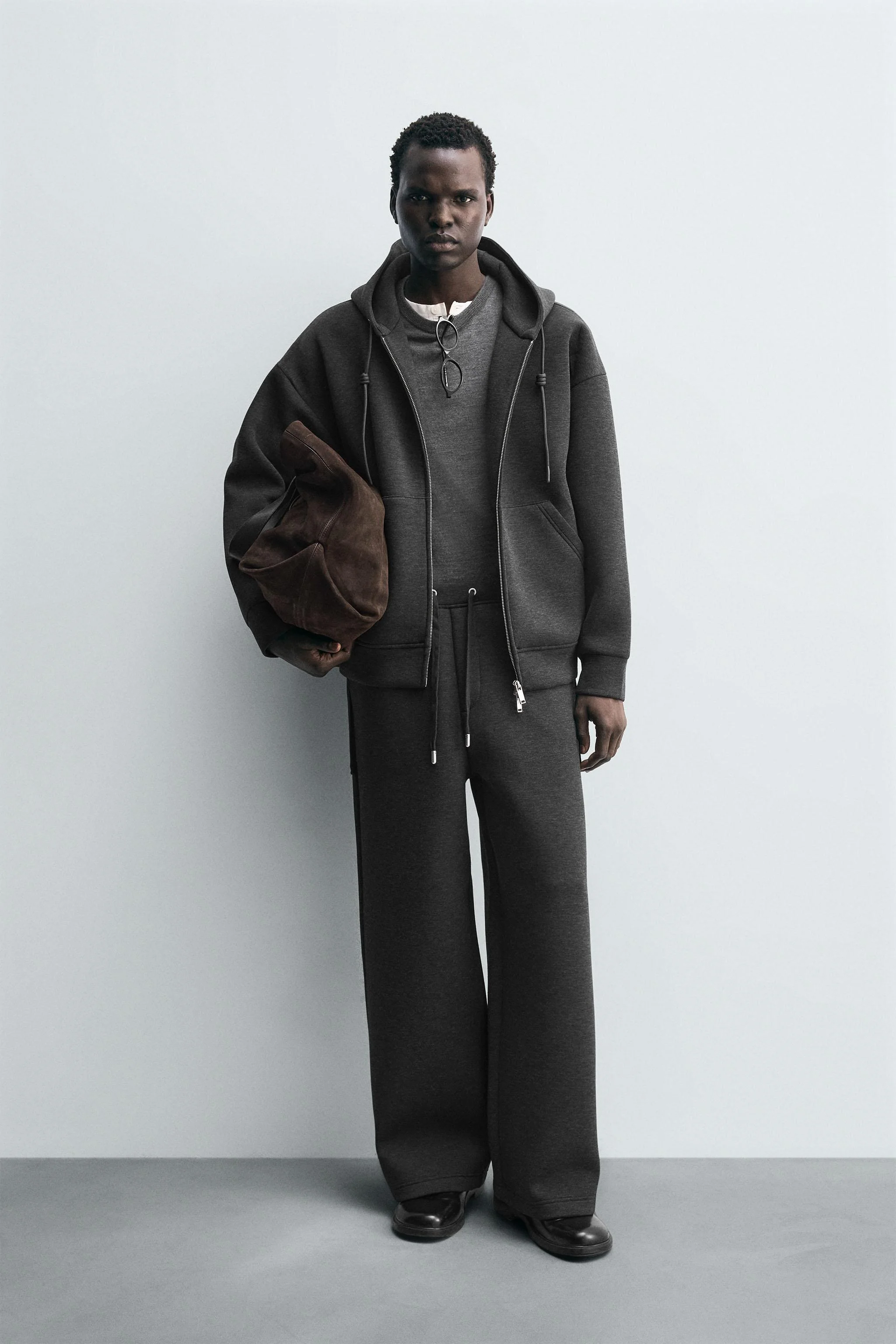 شلوار پاچه گشاد با افکت نئوپرن