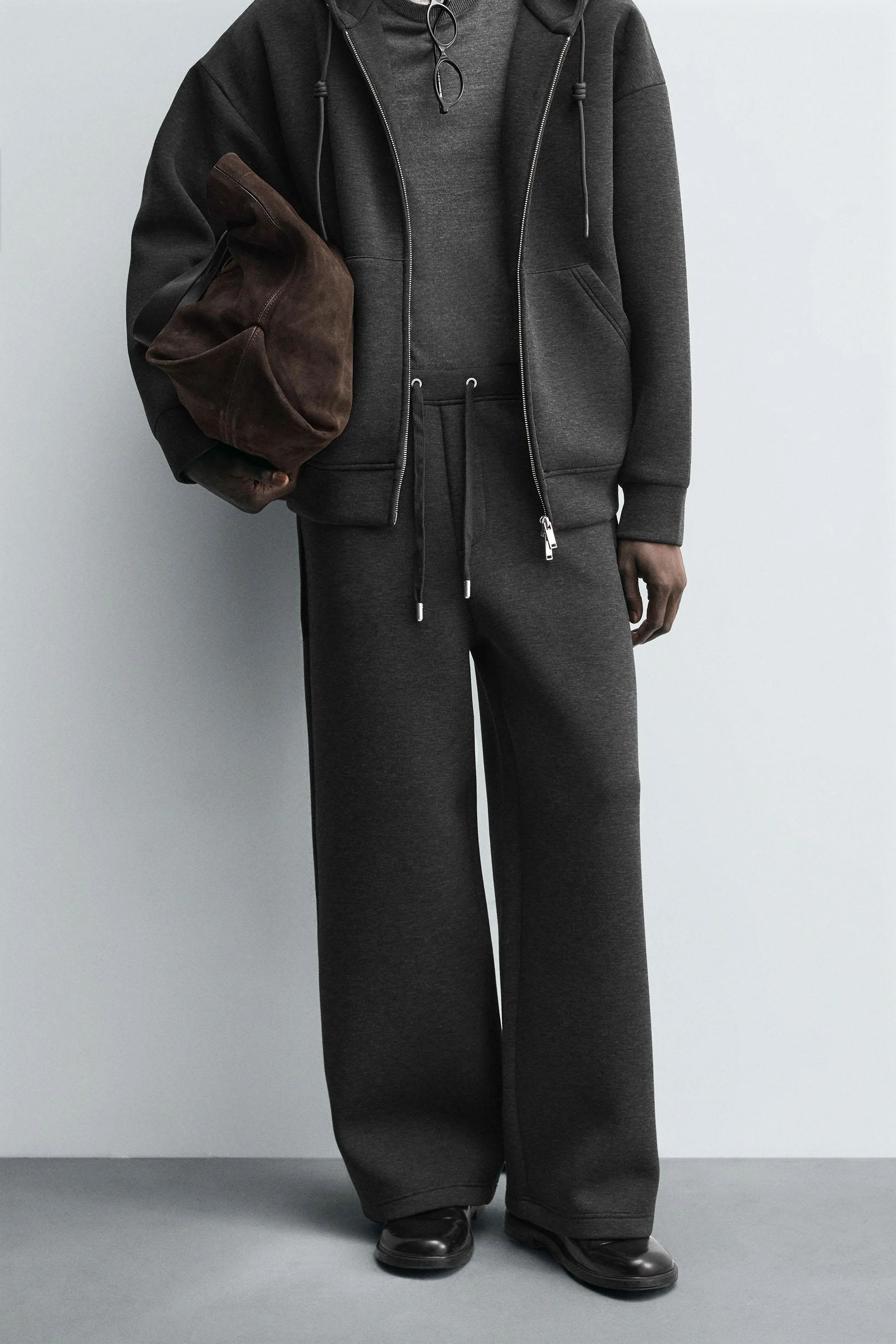 شلوار پاچه گشاد با افکت نئوپرن