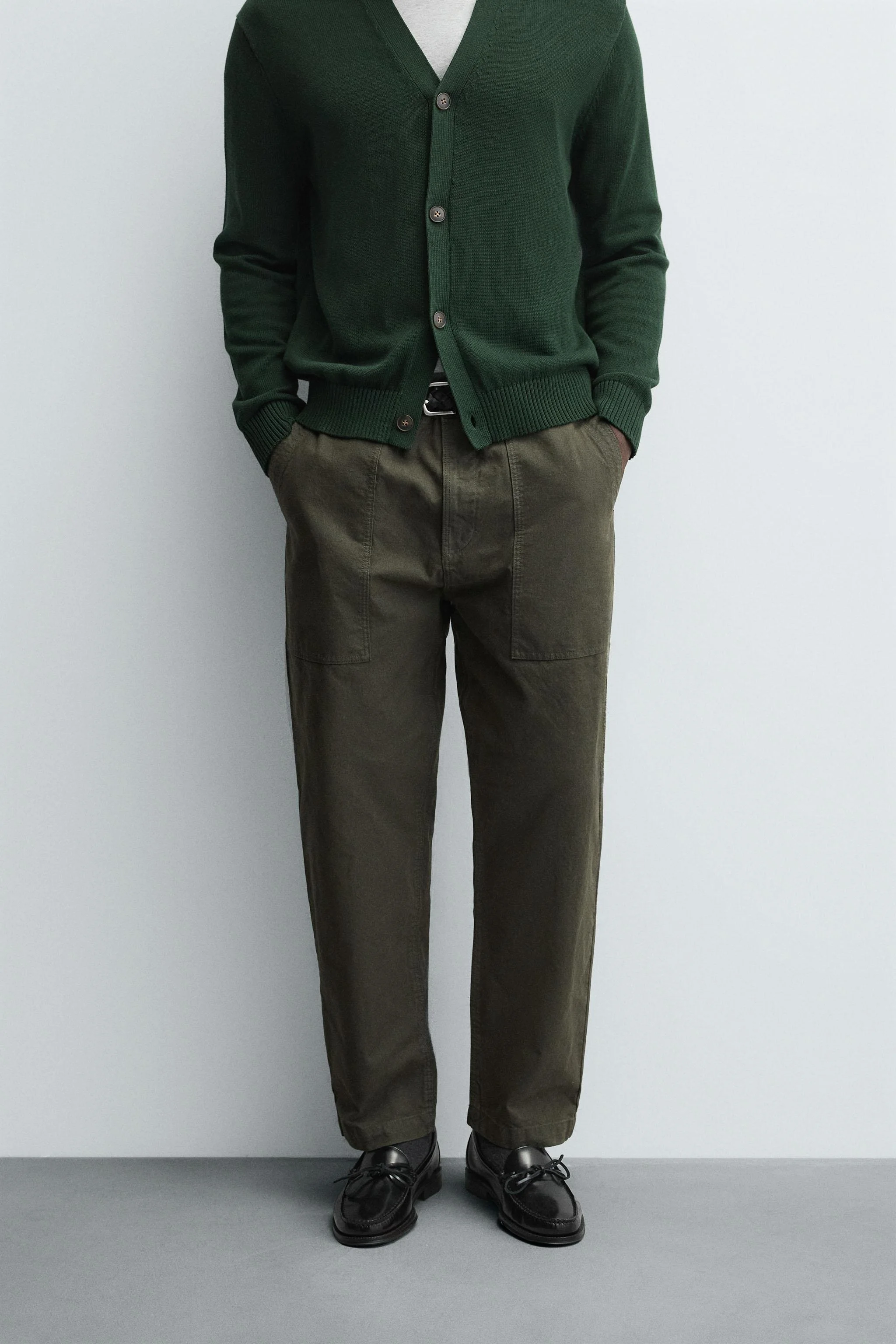 شلوار راسته با افکت سنگ‌شور