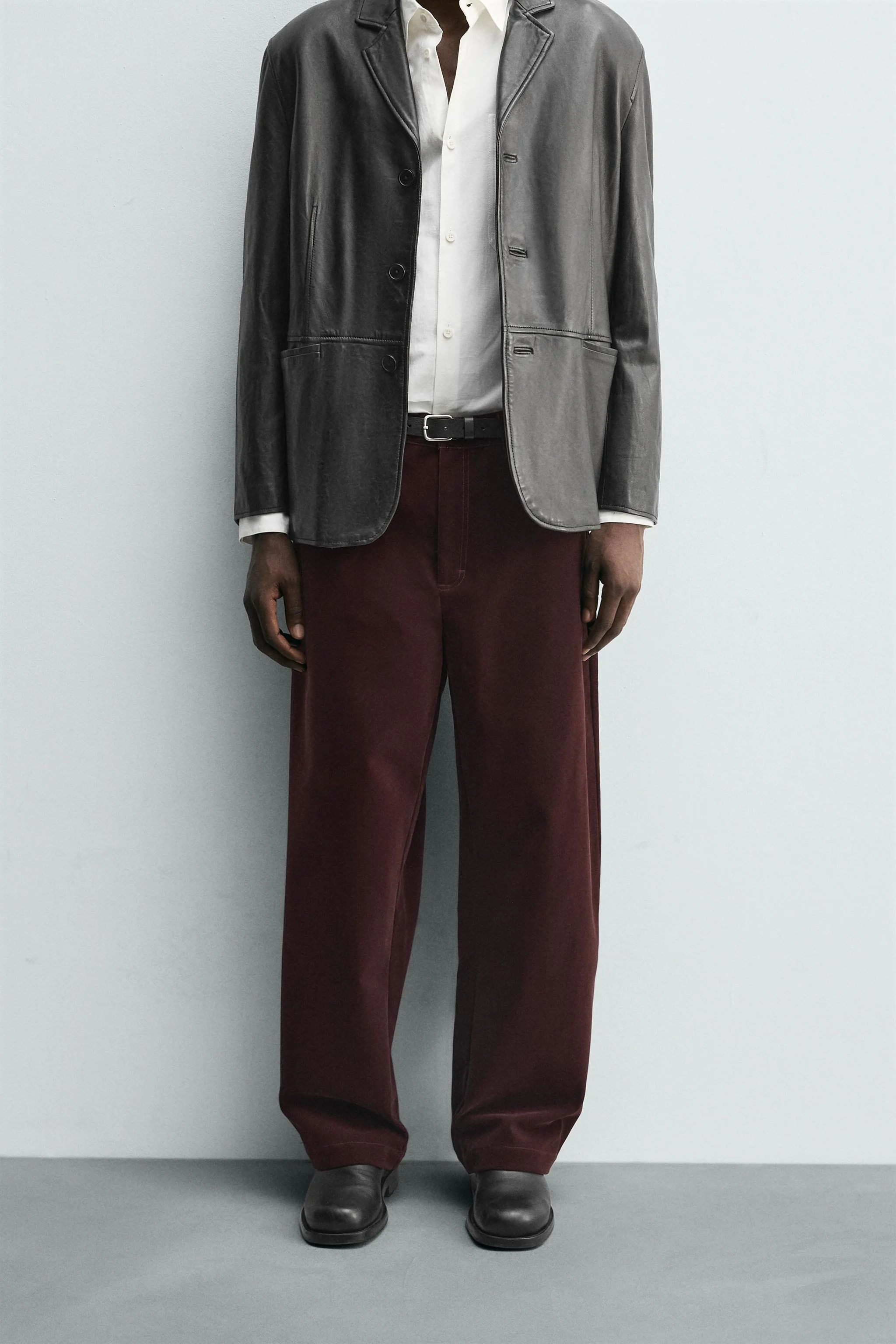 شلوار گشاد با بافت مخملی