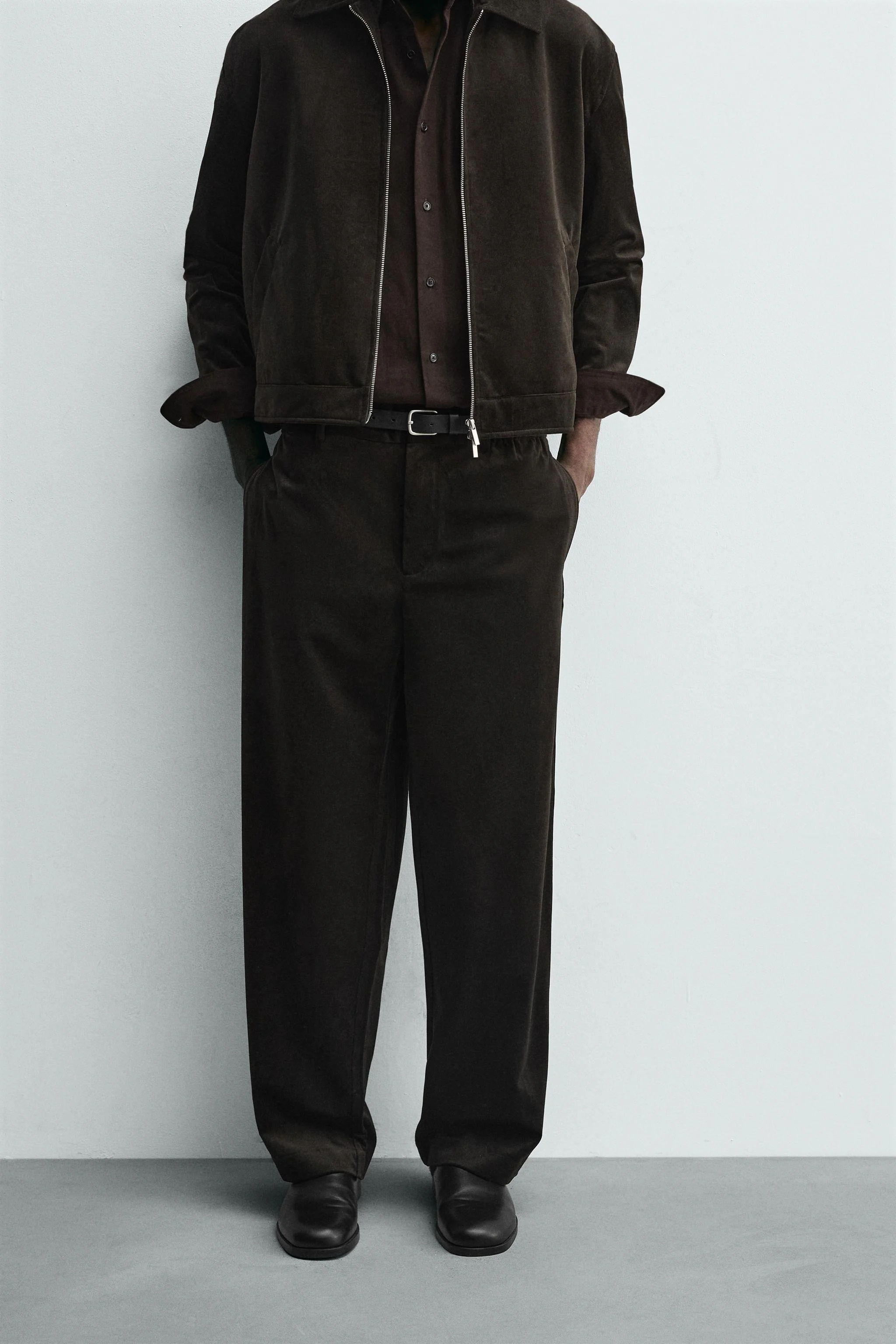 شلوار مخمل با بافت