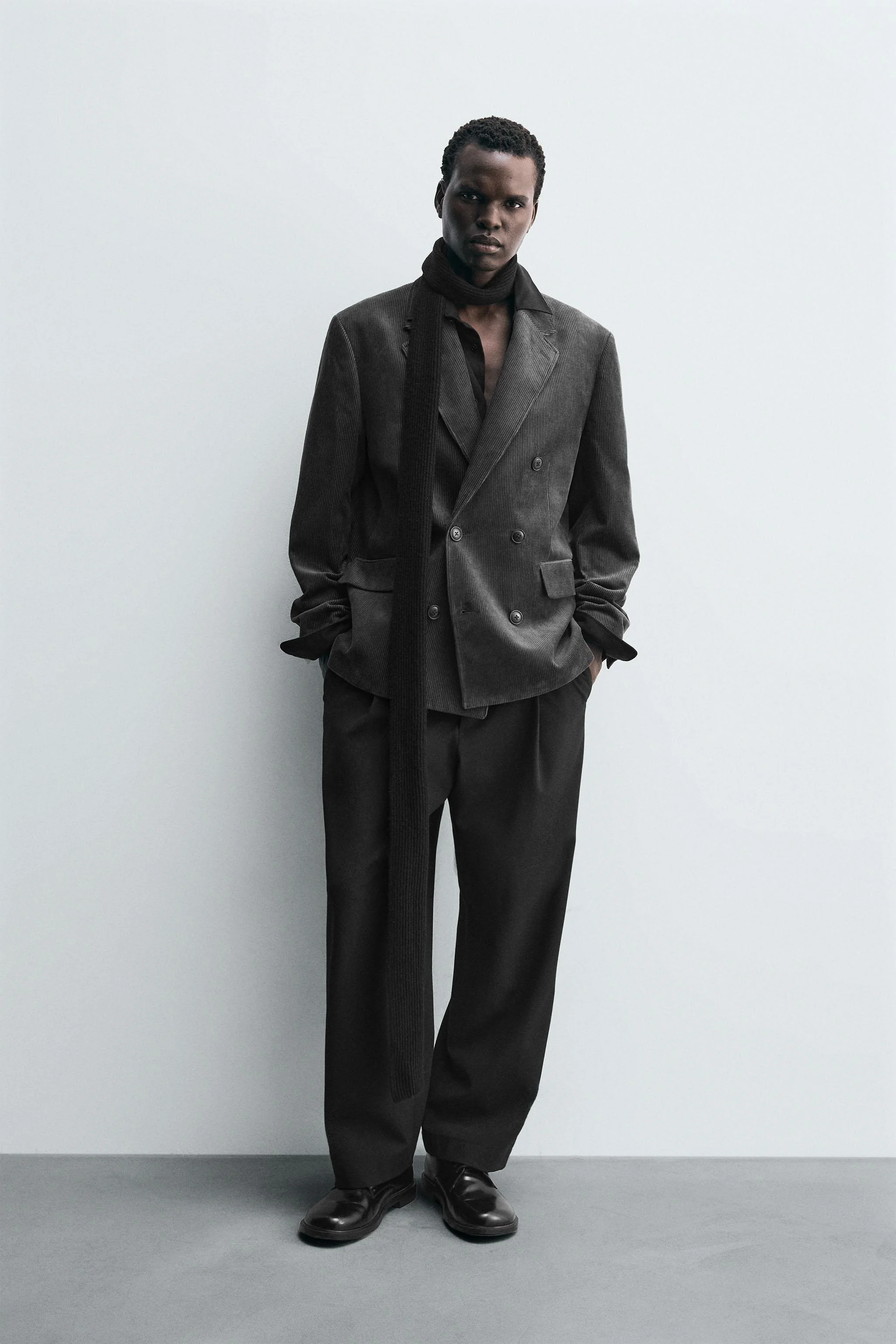 کت تک مخمل کبریتی دکمه دوبل