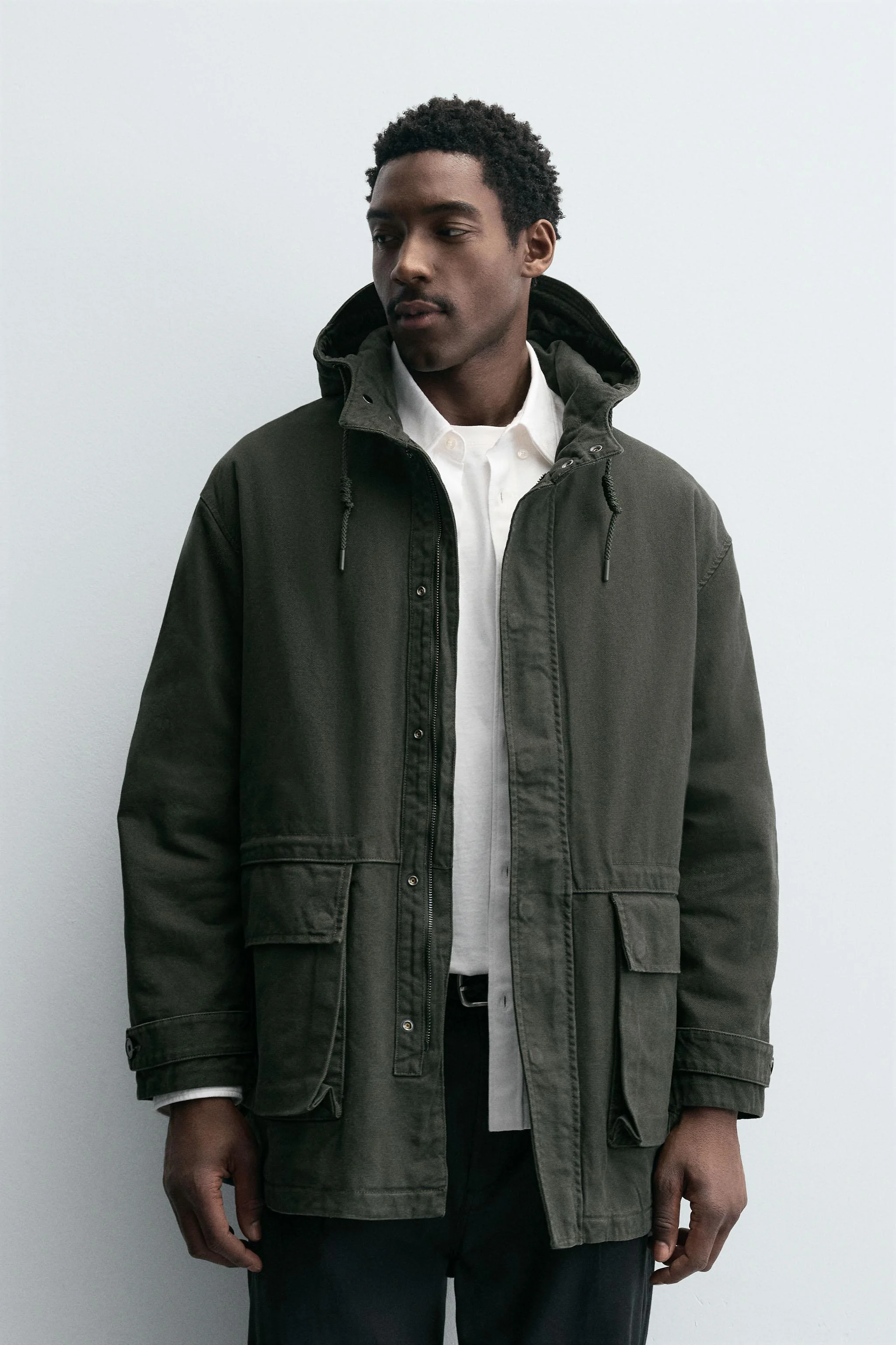 پارکا با تن خور راحت و شسته شده