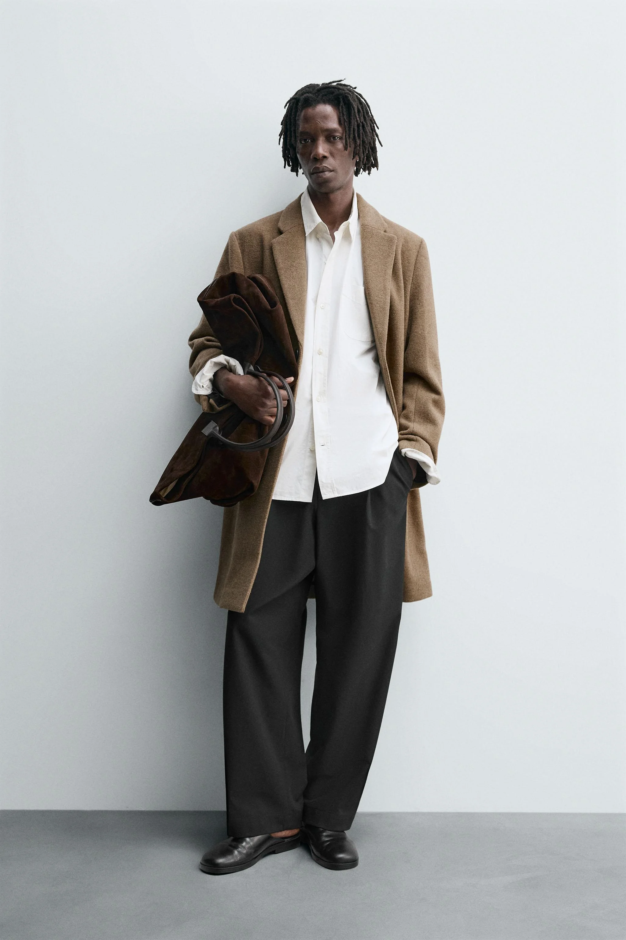 کت پشمی با تن خور معمولی