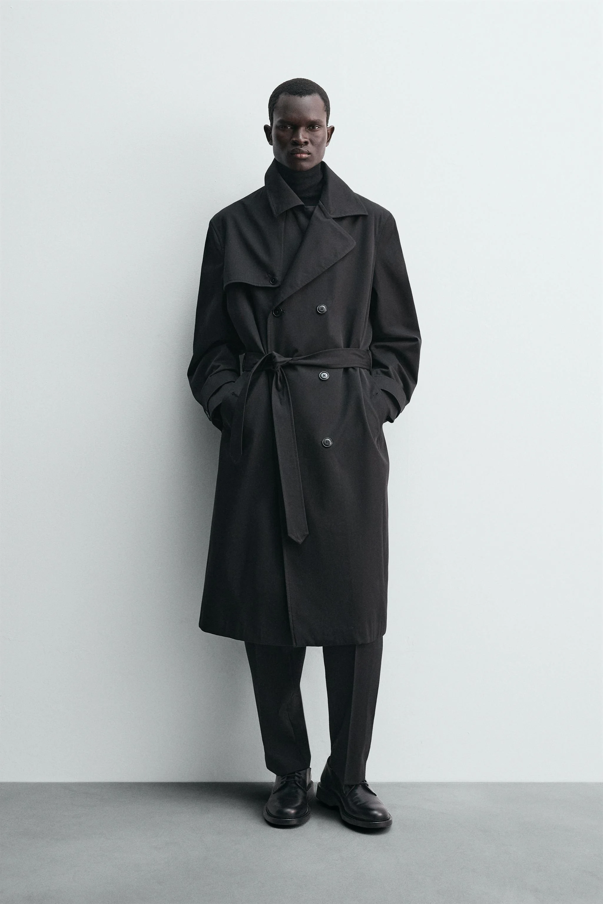 بارانی ترنچ مانتو با فیت آزاد و ضد آب