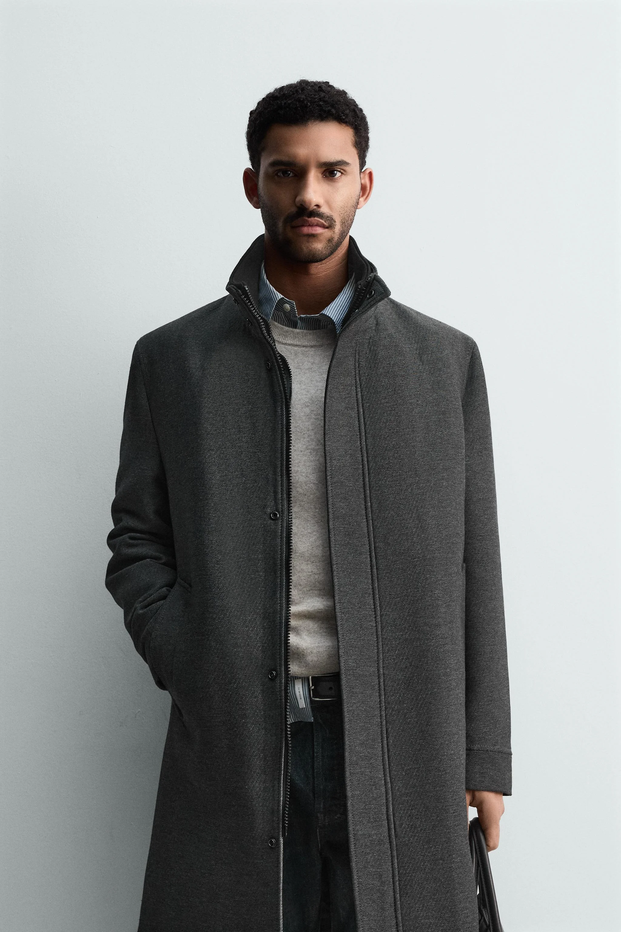 کت با یقه جداشدنی