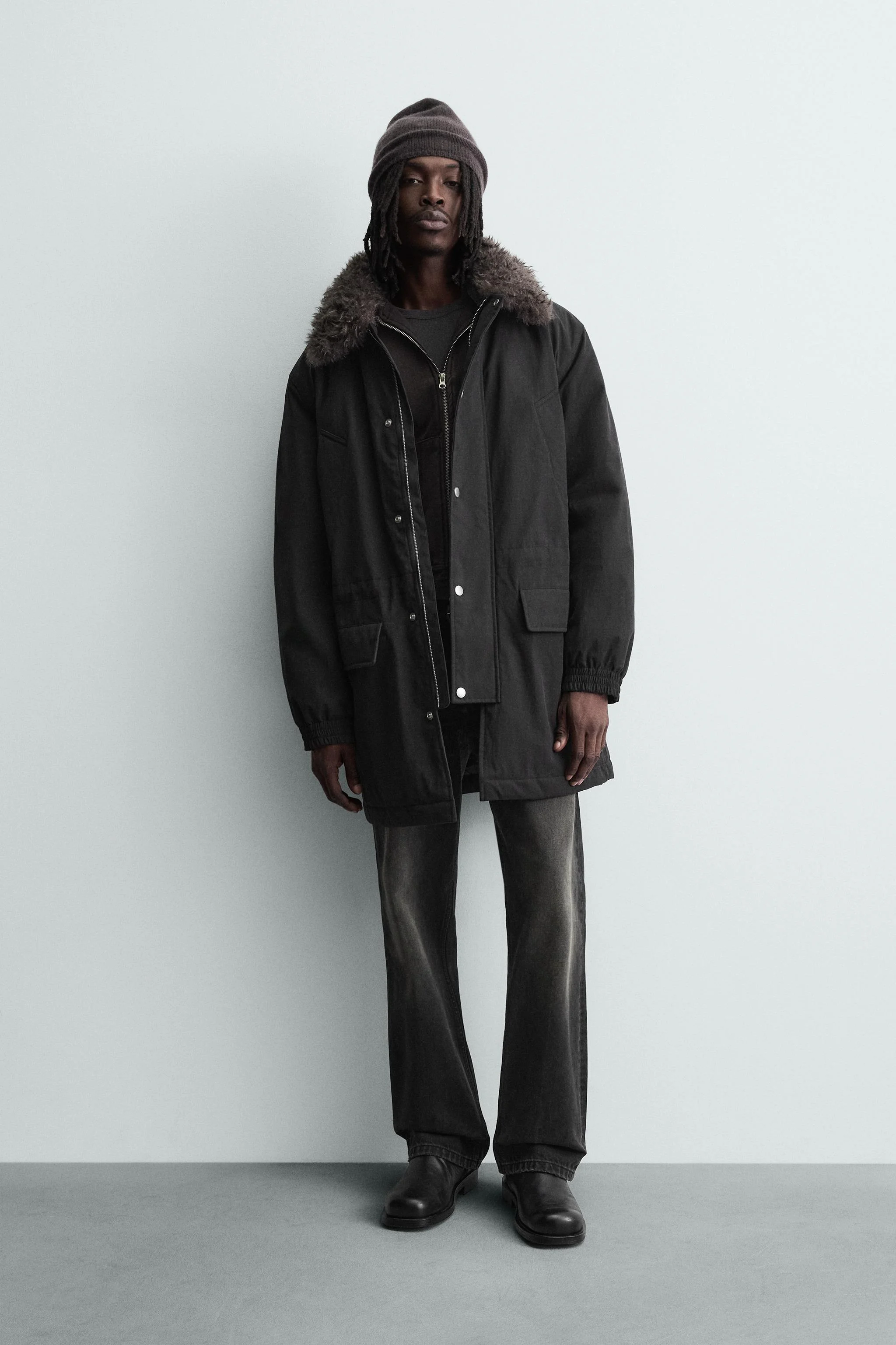 پارکا با یقه جداشدنی متضاد