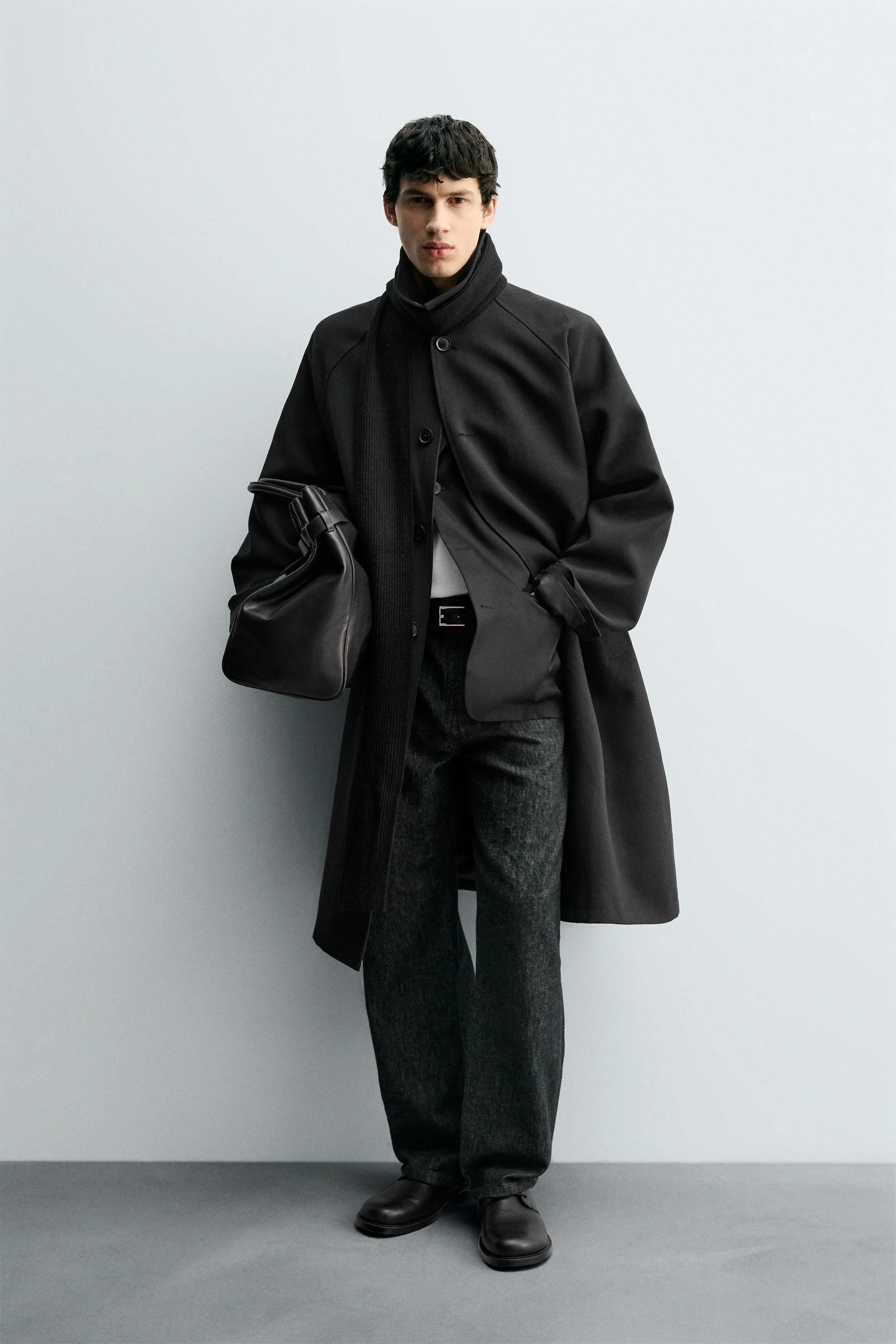 بارانی اورسایز با ترکیب پشمی