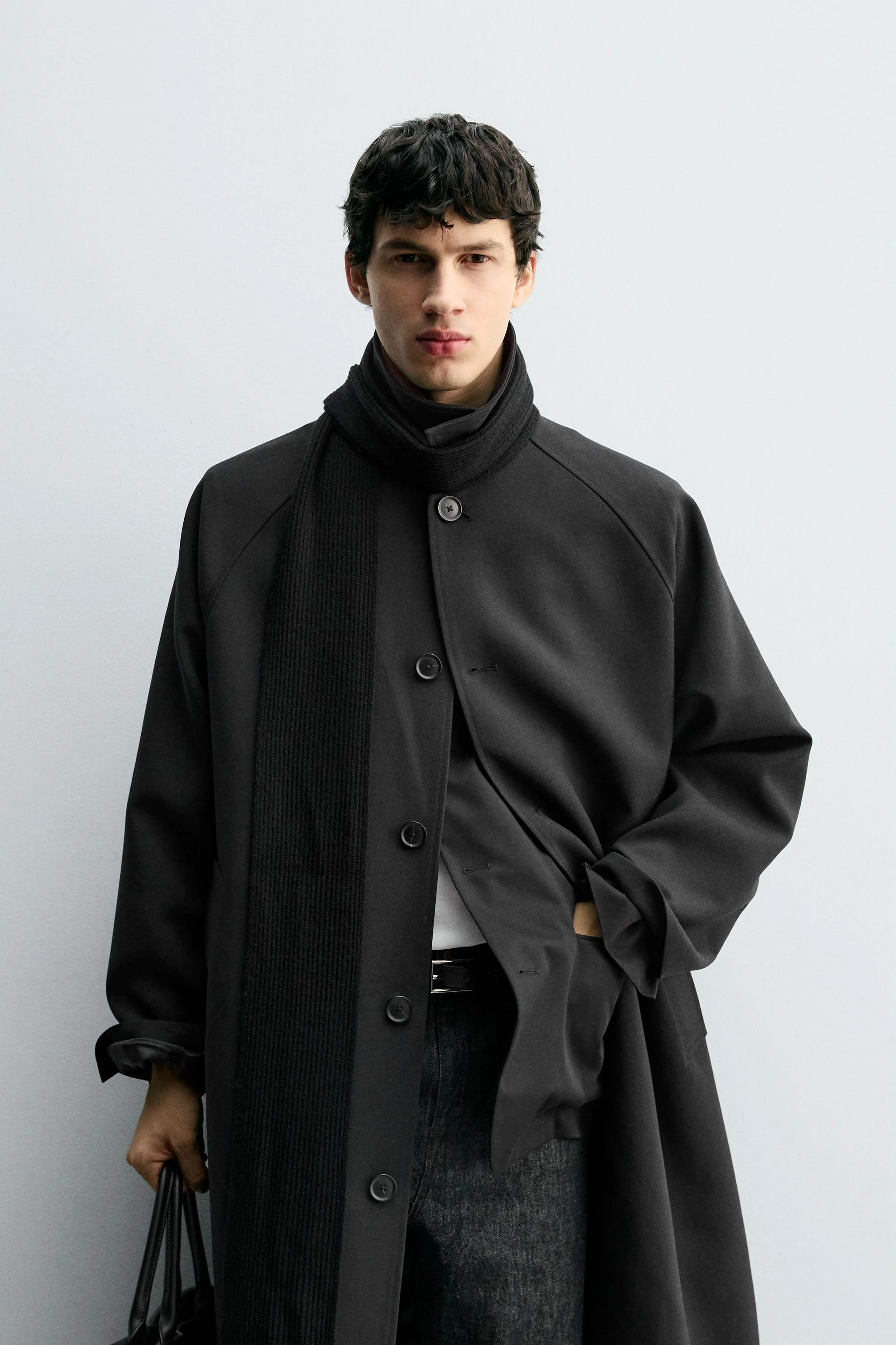 بارانی اورسایز با ترکیب پشمی