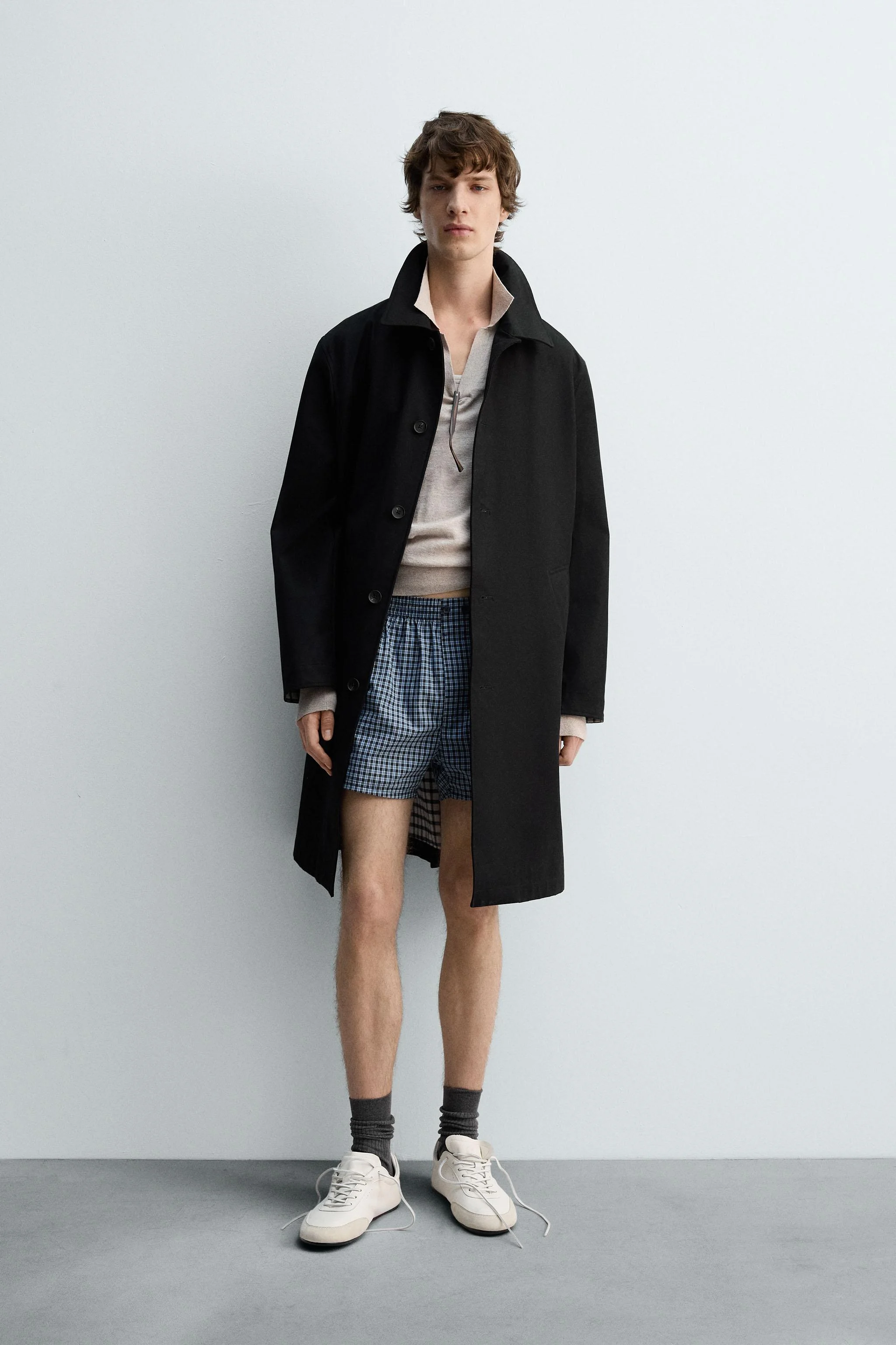 بارانی ترکیبی چهارخانه نسخه محدود بارانی ترکیبی چهارخانه نسخه محدود