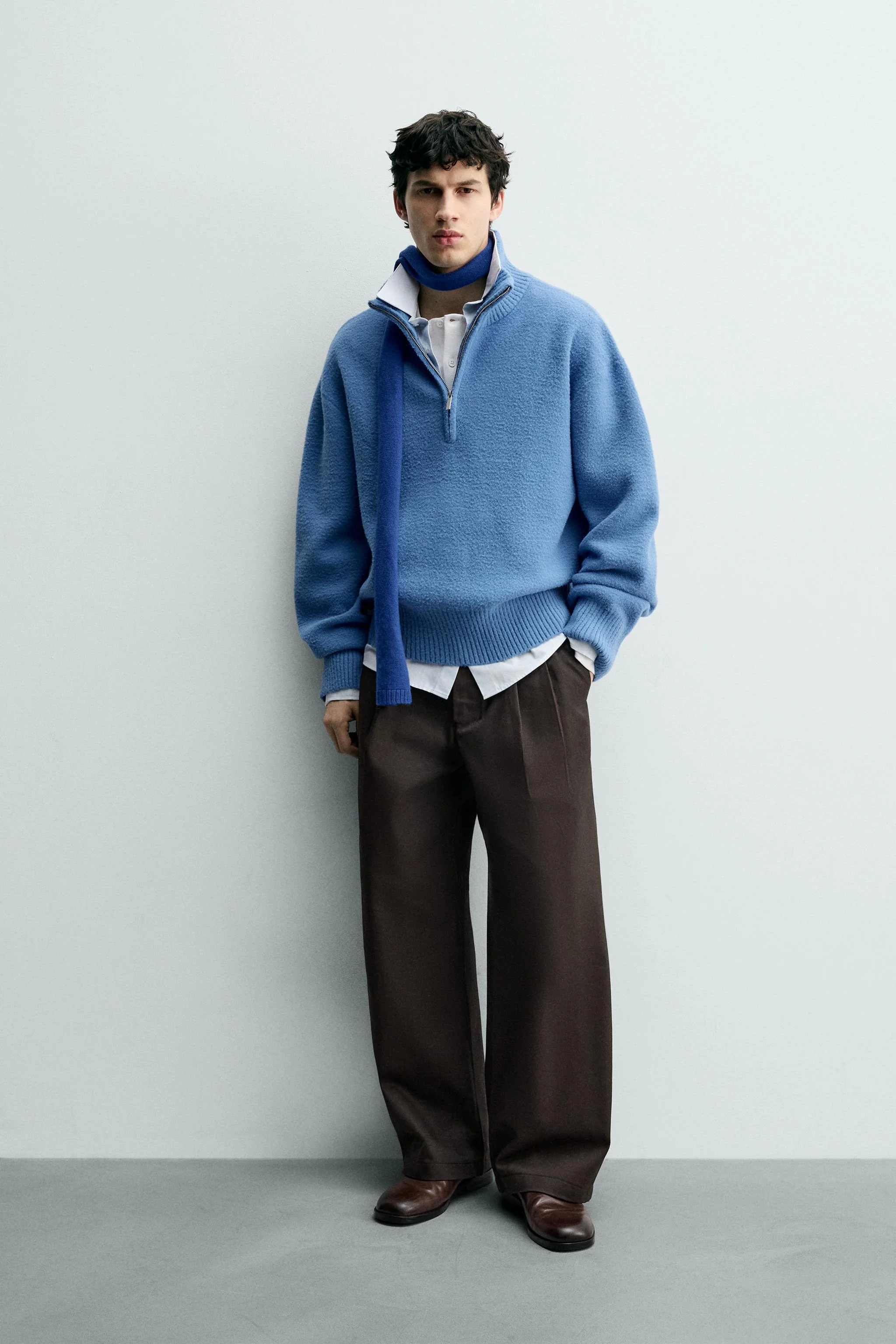 پلیور بافت دار مدل جعبه ای پلیور بافت دار مدل جعبه ای